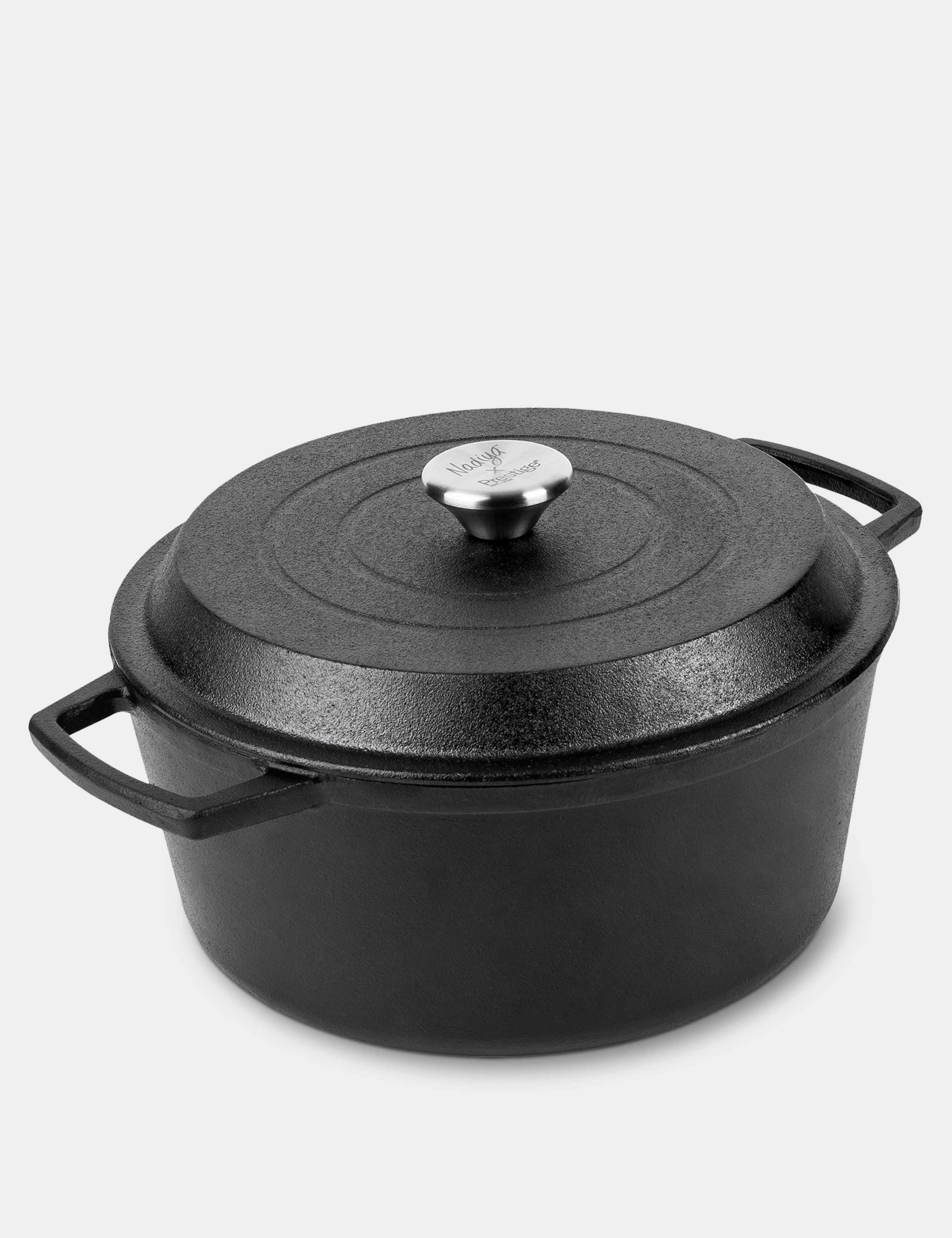 Nadiya 26cm Cast Iron Casserole Dish with Lid 3 of 8