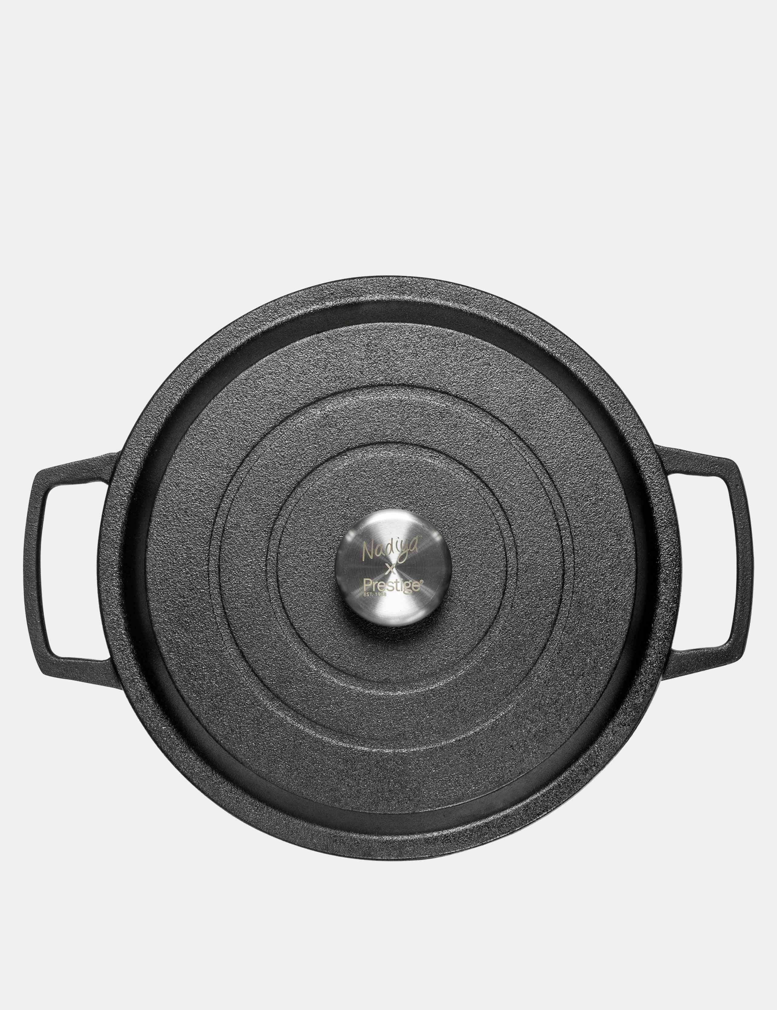 Nadiya 26cm Cast Iron Casserole Dish with Lid 5 of 8