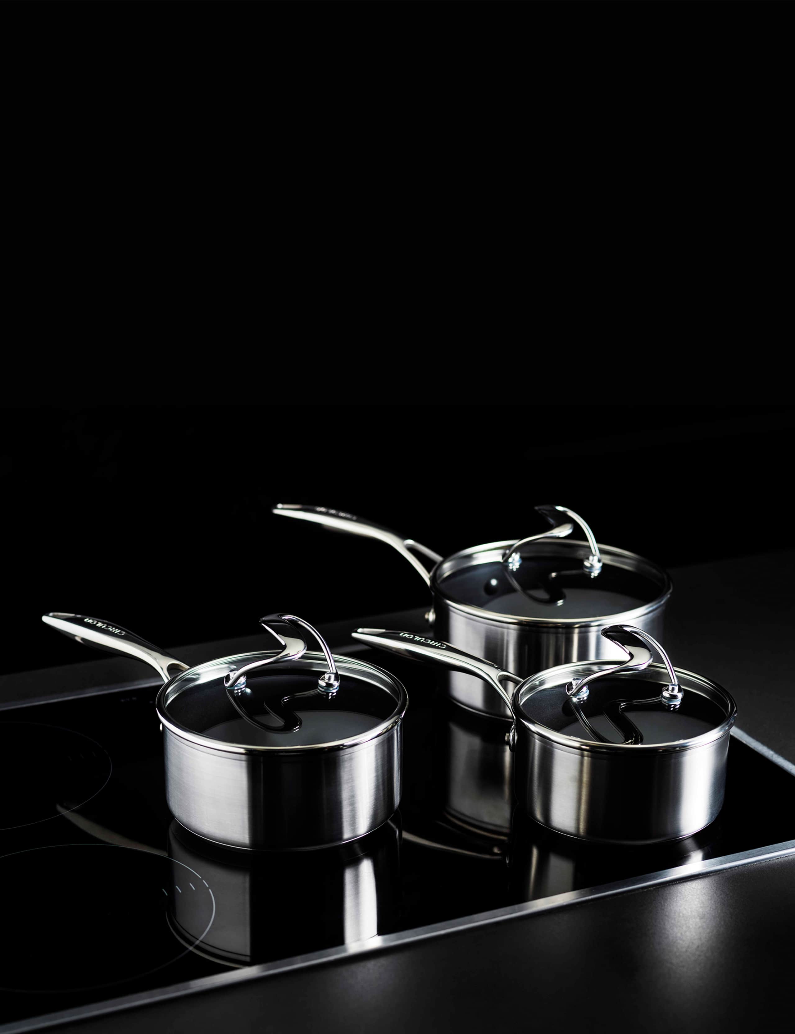 S Series Stainless Steel Saucepan Set of 3 3 of 4