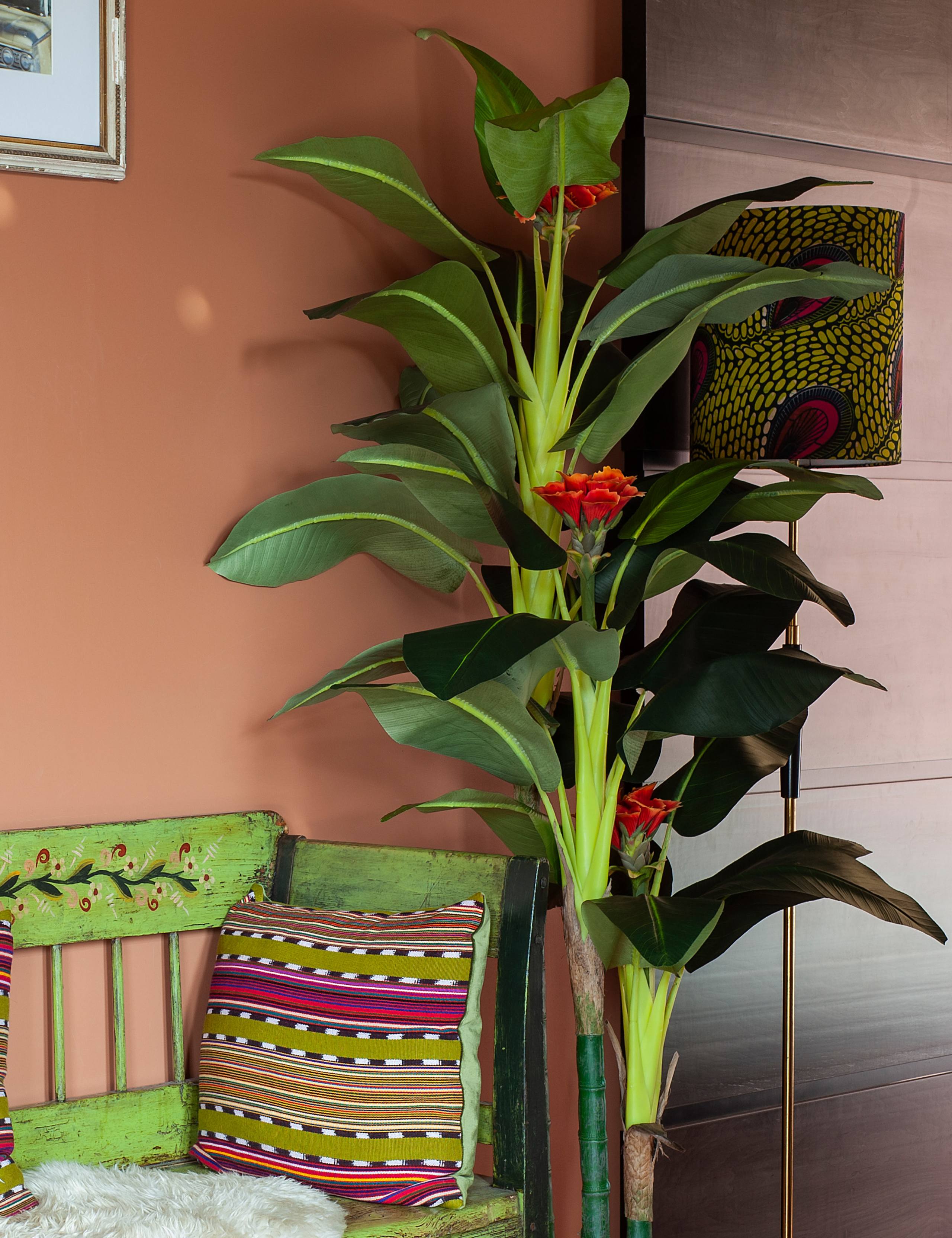 6ft Artificial Banana Tree in Pot 2 of 4