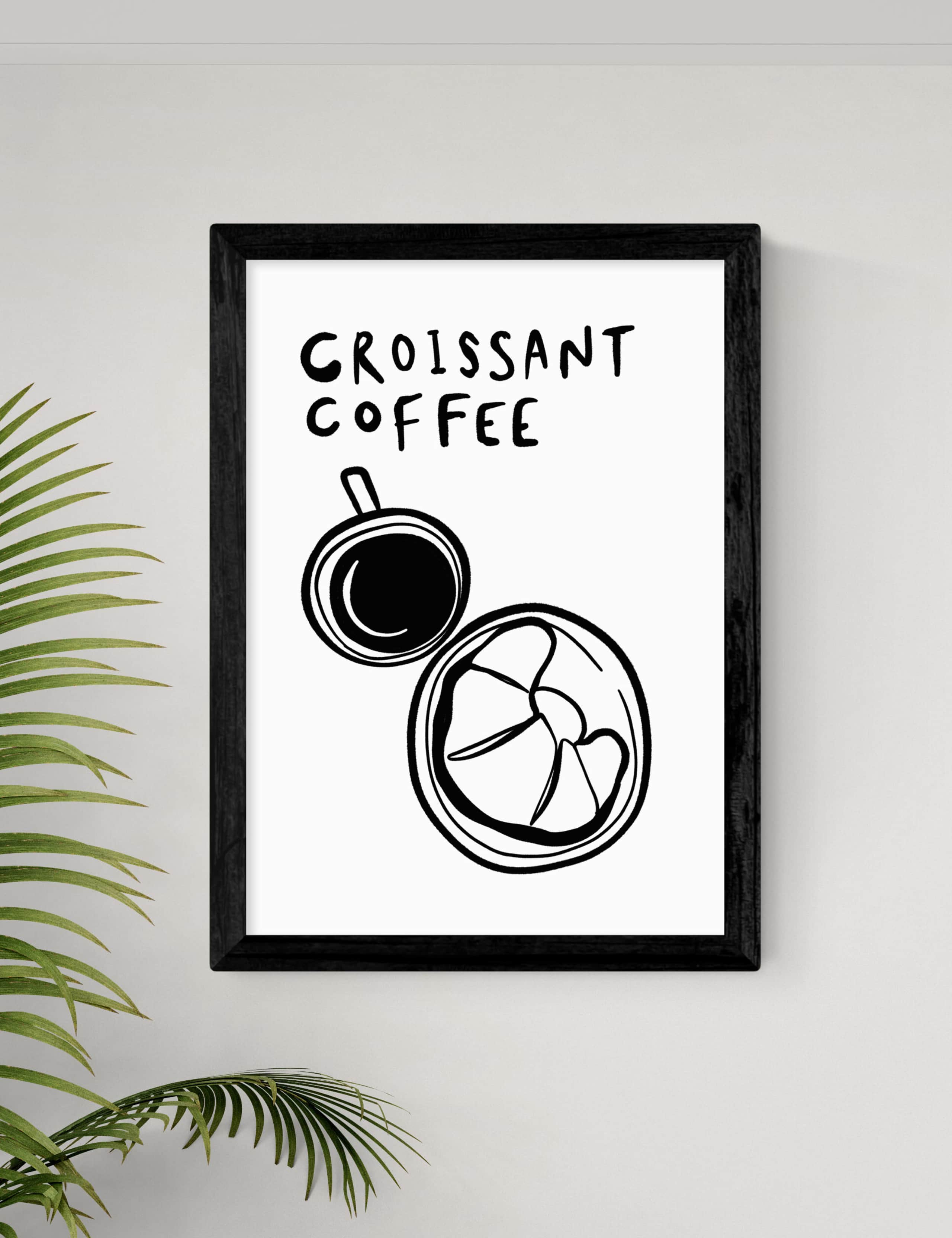 Croissant Coffee Framed Art 2 of 3