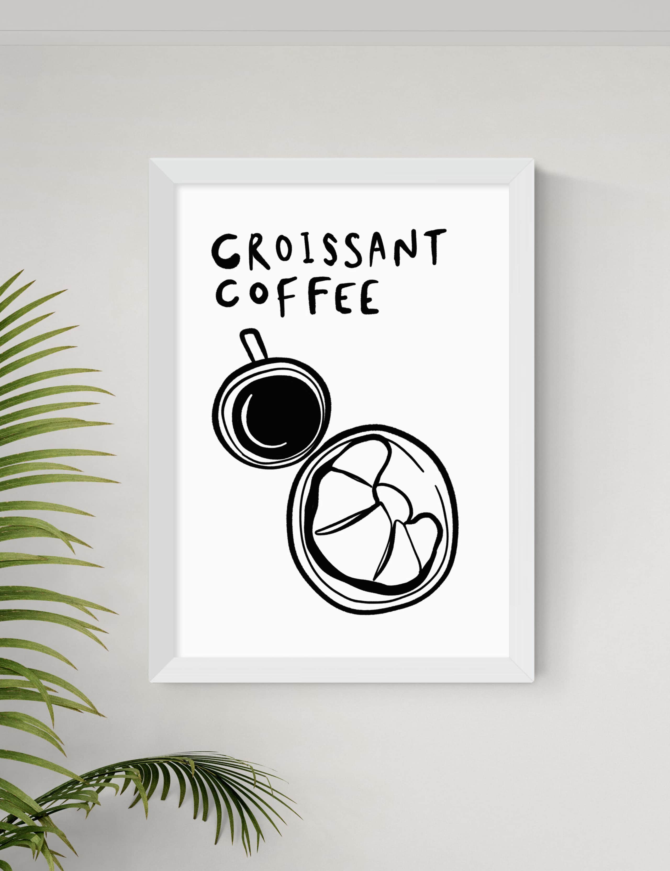 Croissant Coffee Framed Art 2 of 3
