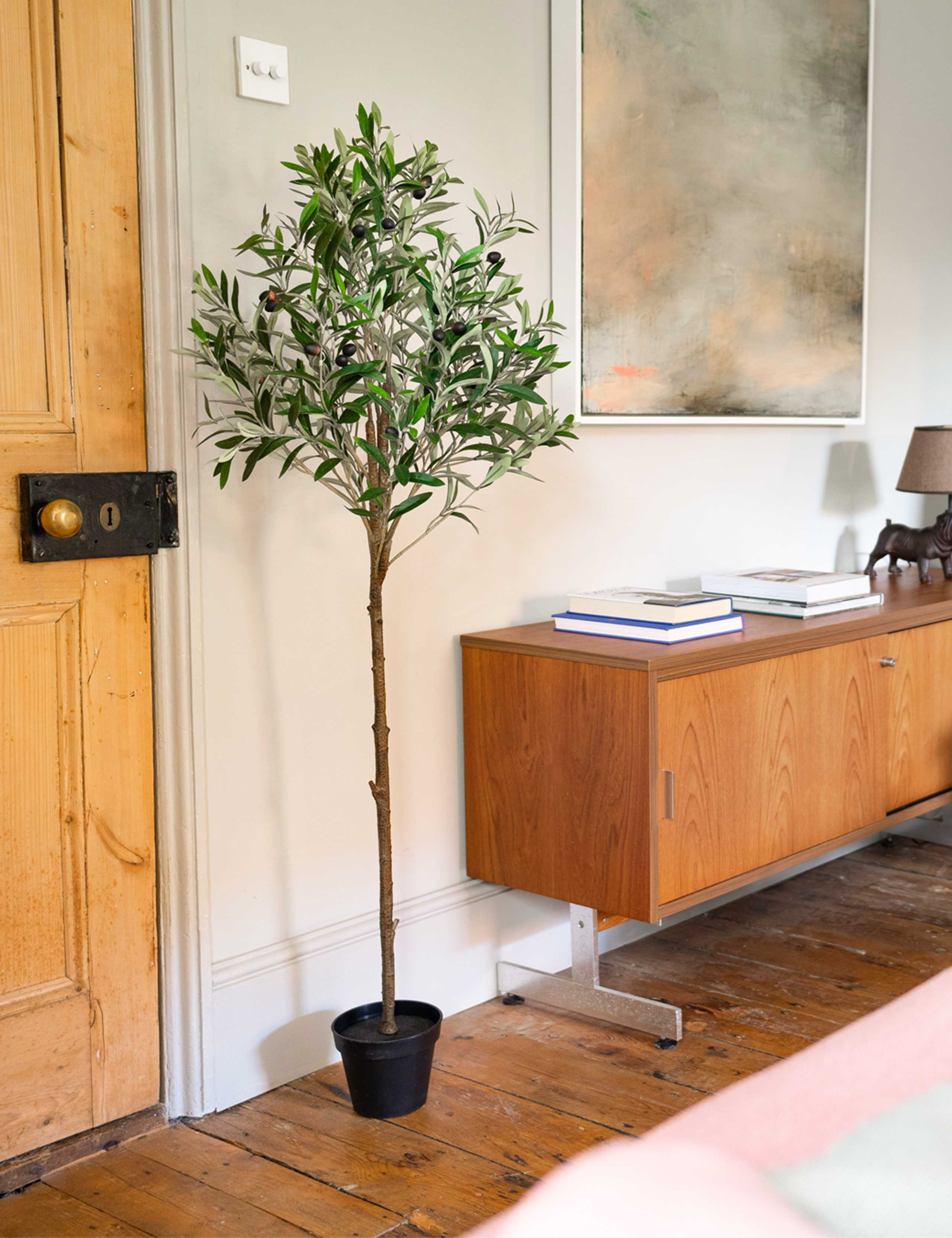 4.5ft Artificial Mediterranean Olive Tree 3 of 4