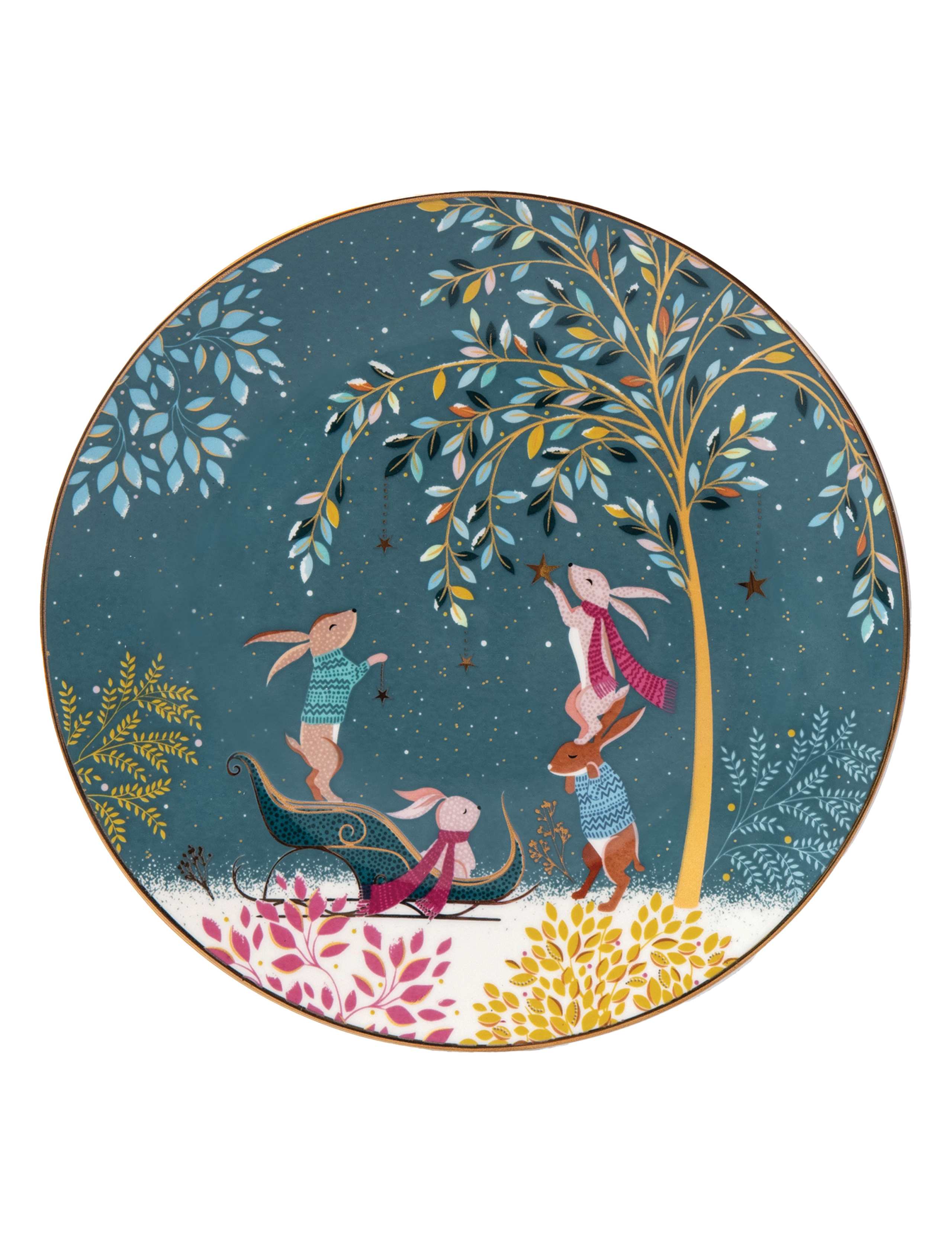 Set of 4 Woodland Tales Side Plates 6 of 11