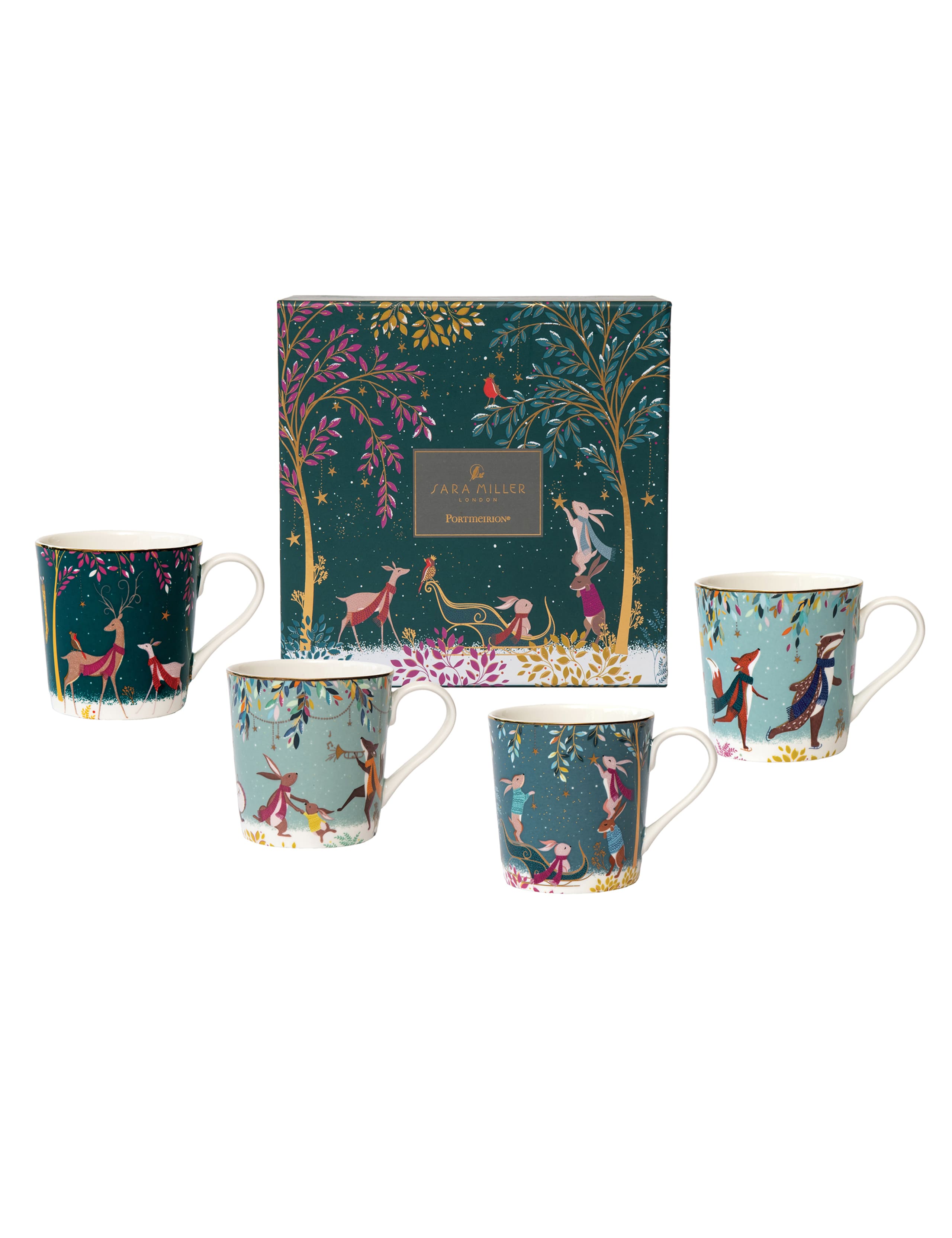 Set of 4 Woodland Tales Mugs 5 of 6