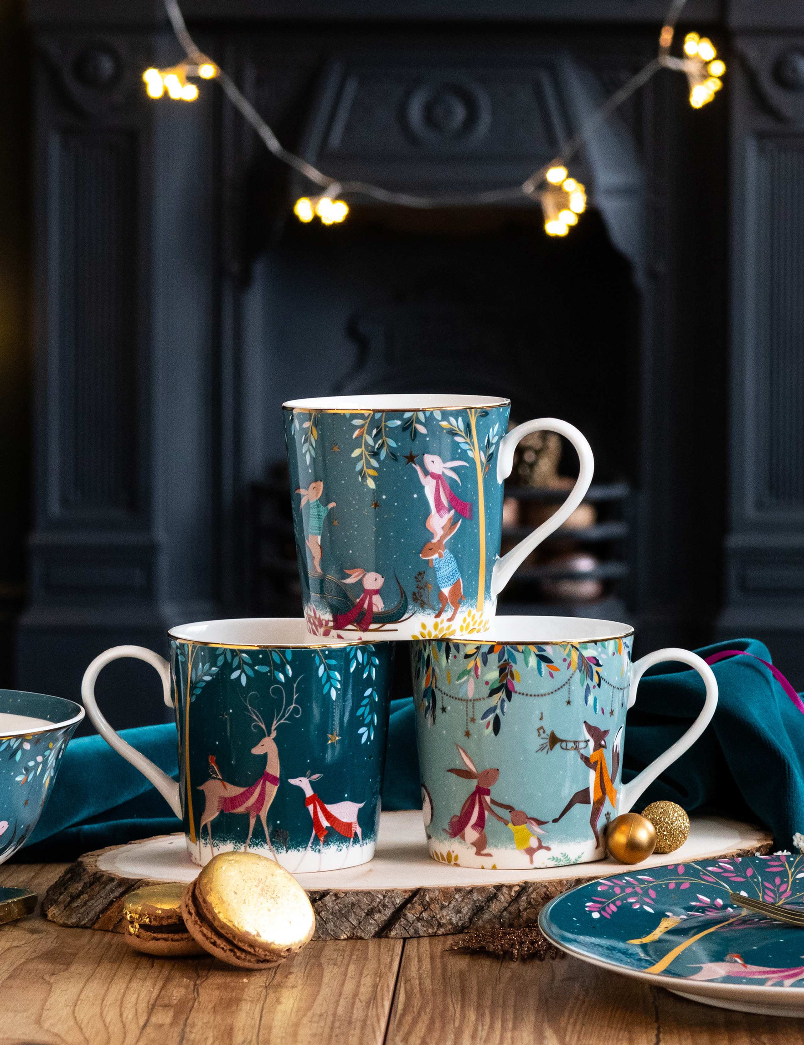 Set of 4 Woodland Tales Mugs 6 of 6
