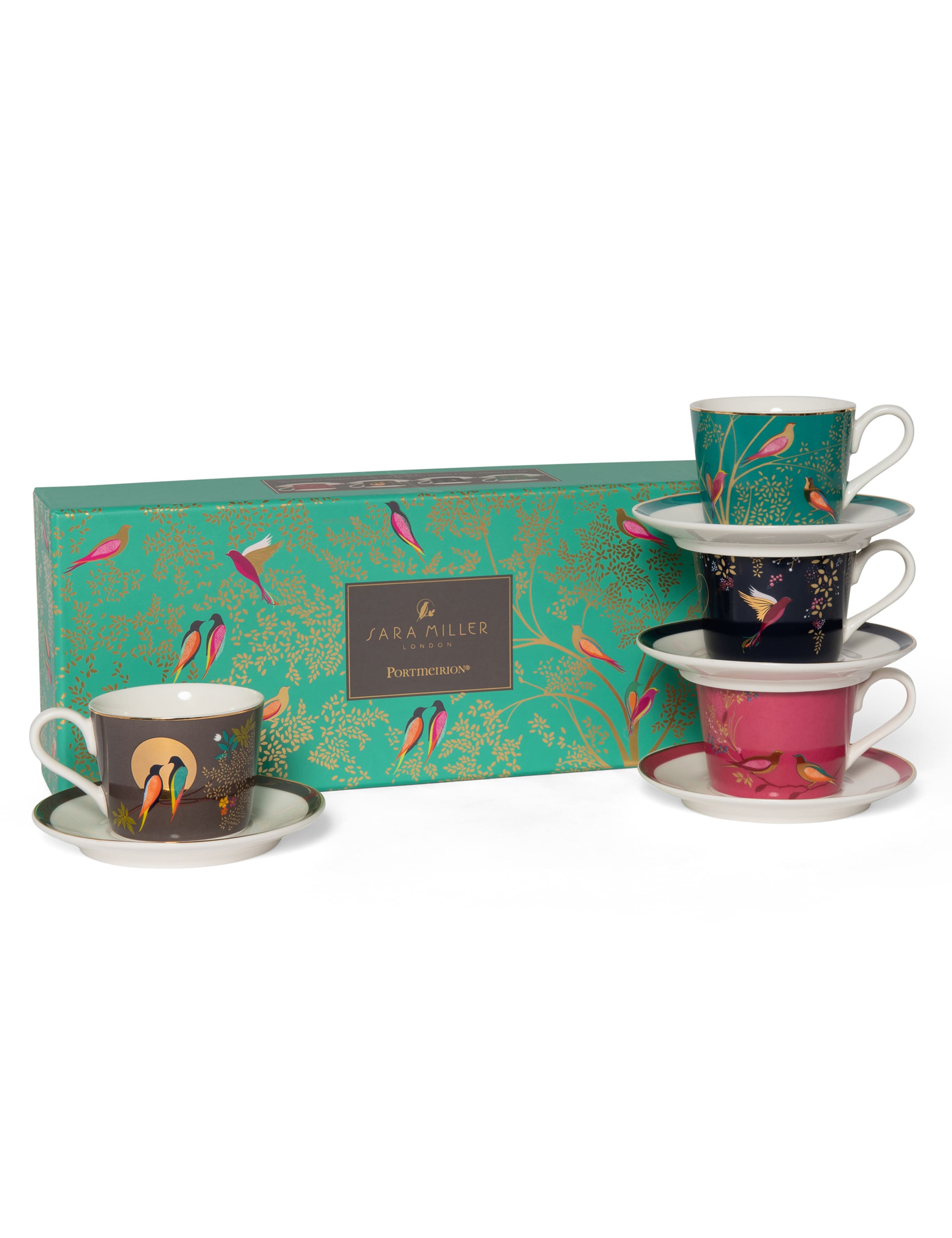 Set of 4 Chelsea Espresso Cups & Saucers 4 of 4