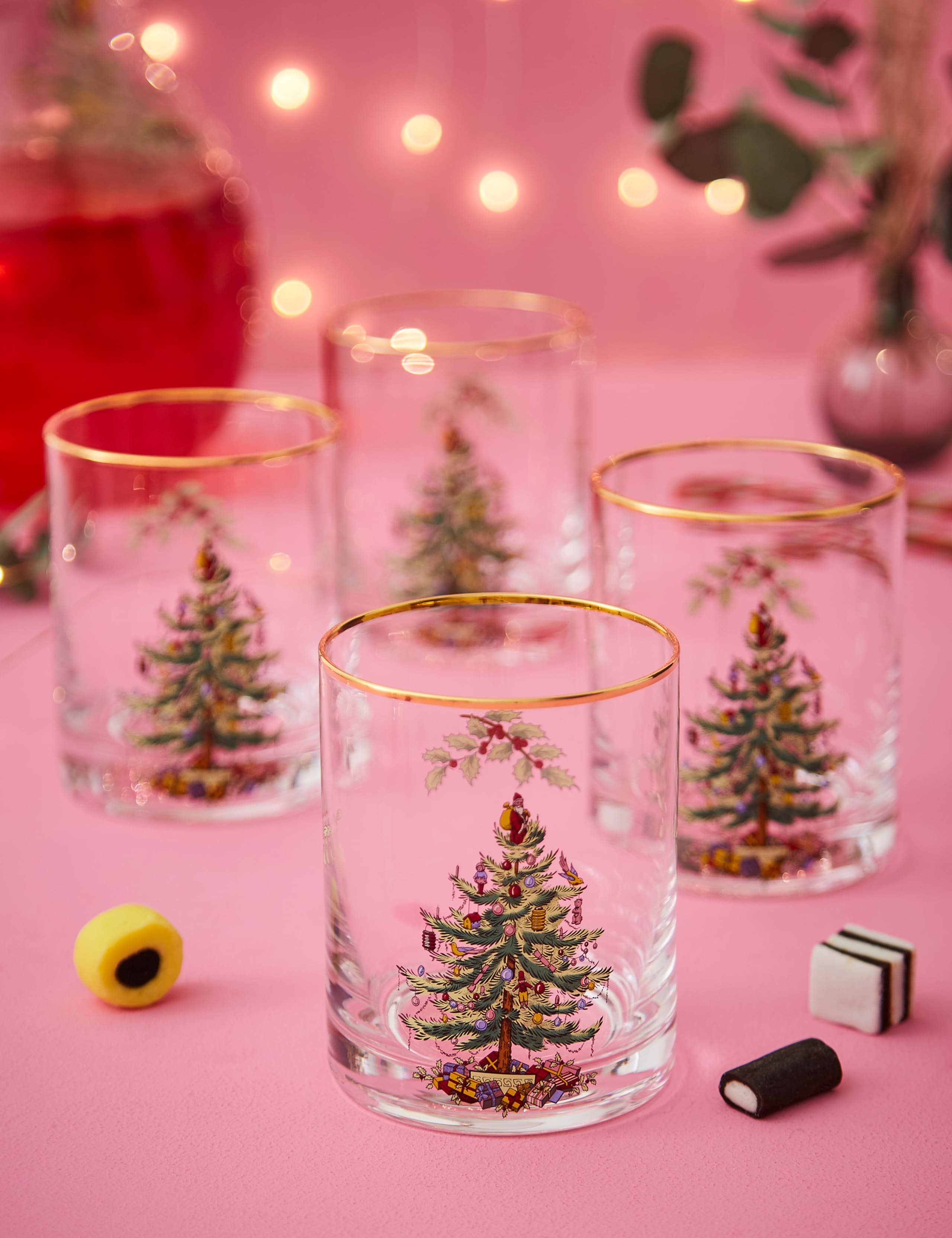 Set of 4 Christmas Tree Tumblers 5 of 8