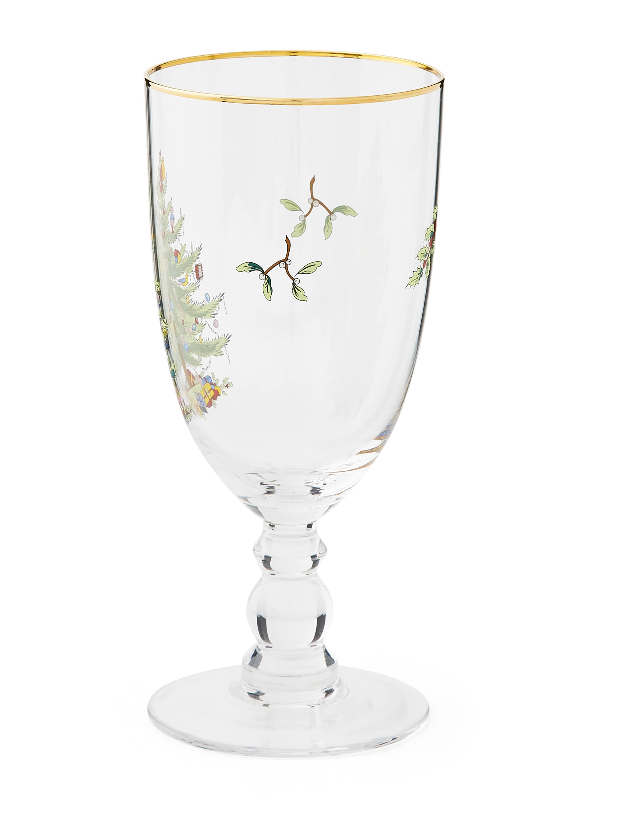 Set of 4 Christmas Tree Wine Tumblers 6 of 8