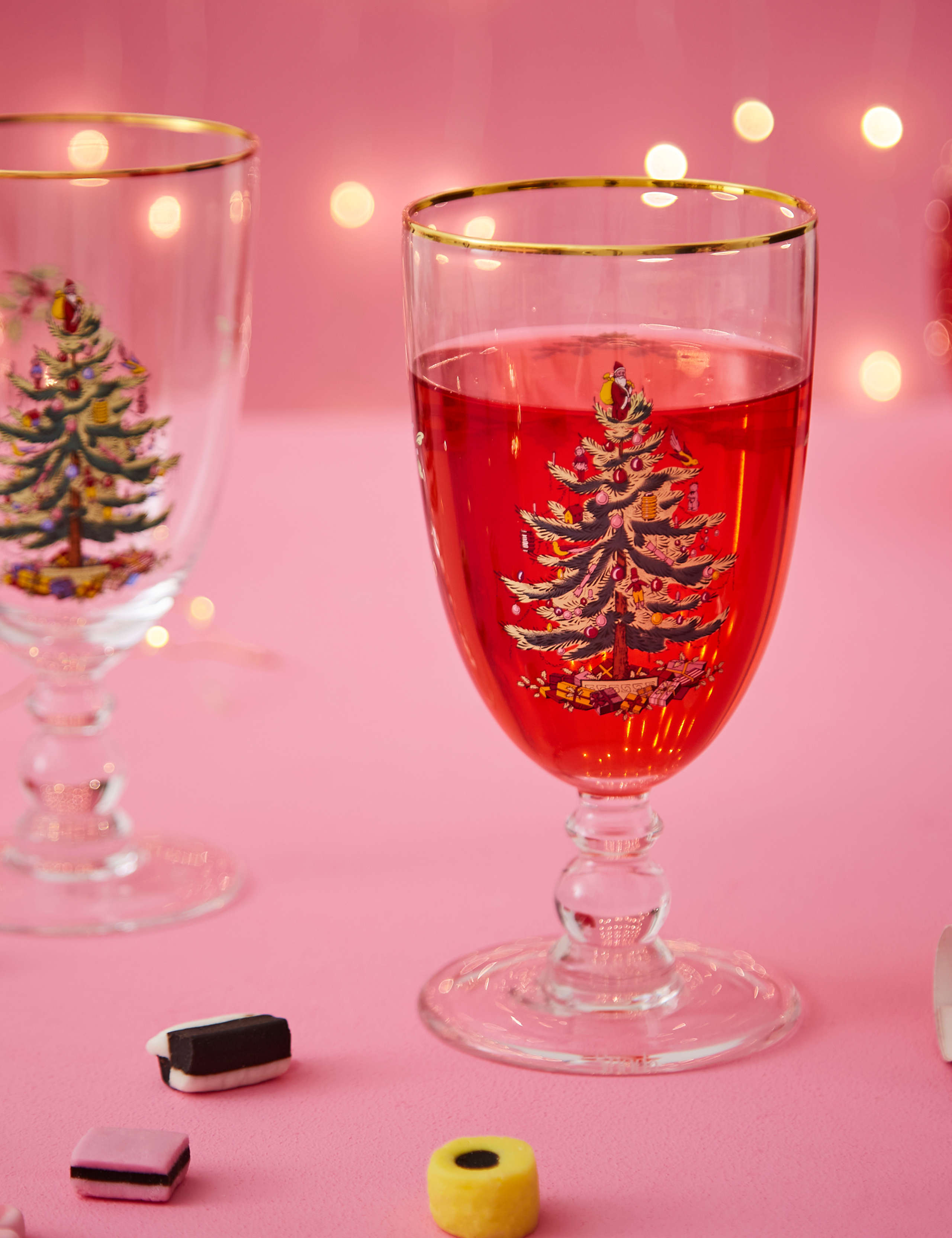 Set of 4 Christmas Tree Wine Tumblers 7 of 8