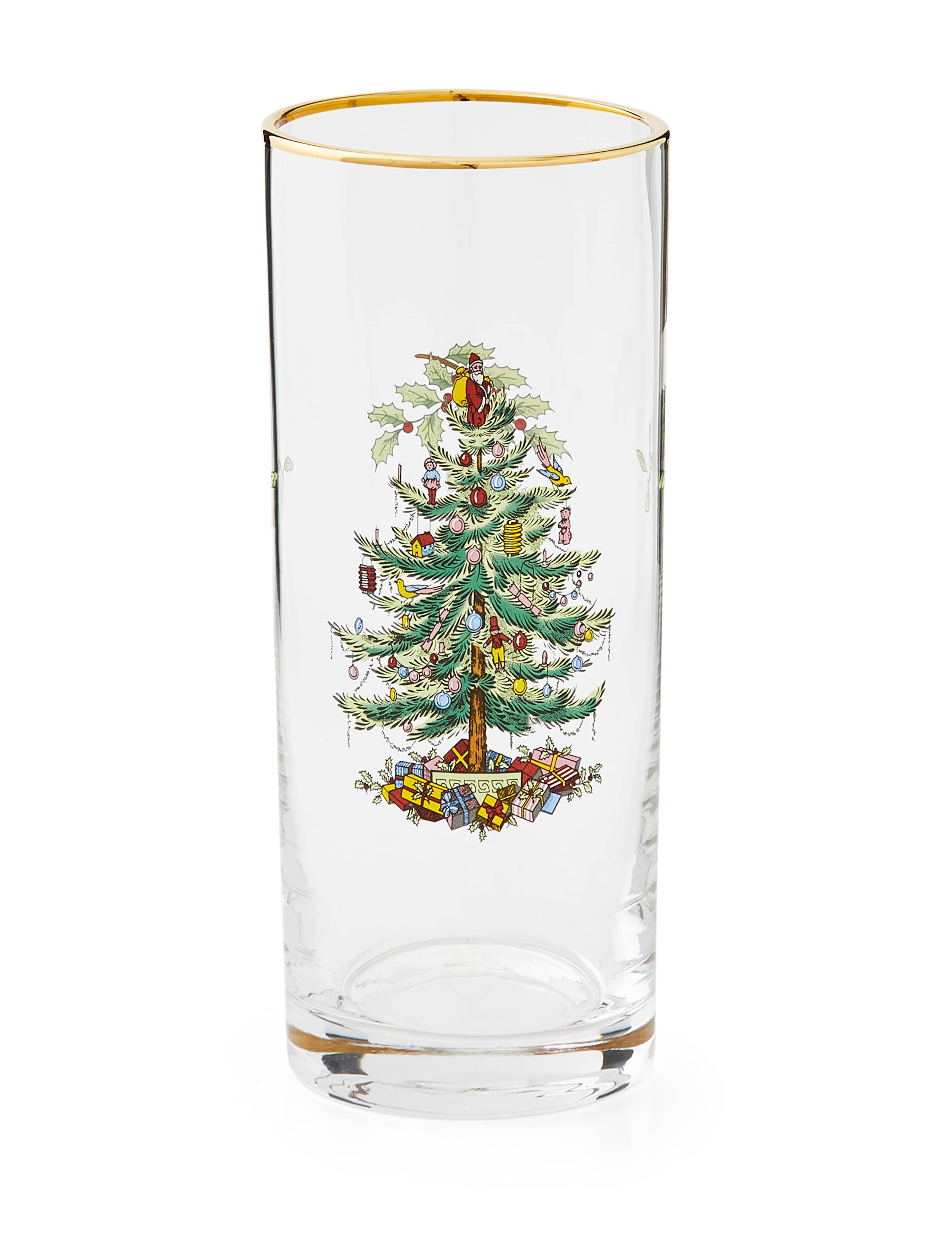 Set of 4 Christmas Tree Hi Ball Glasses 3 of 8