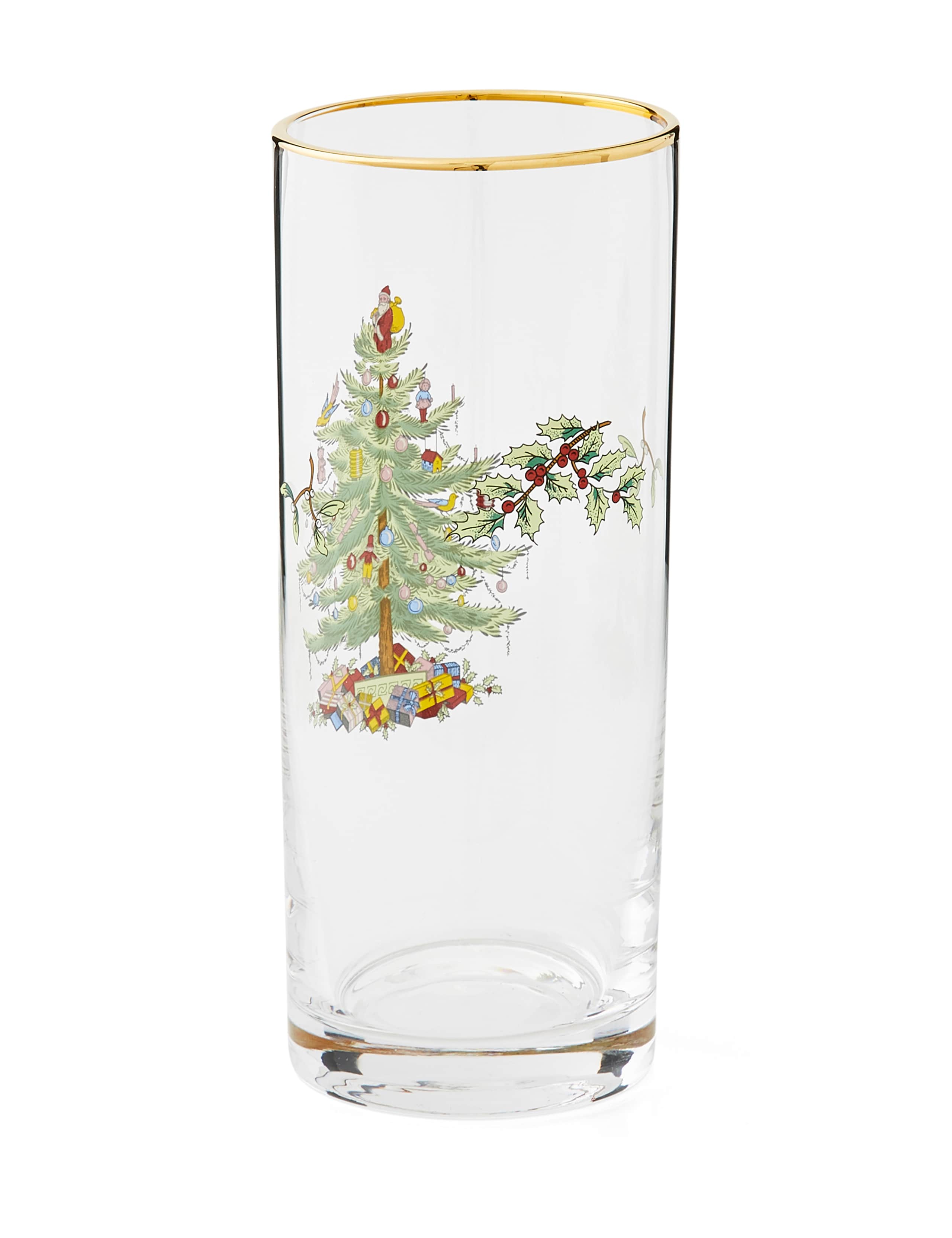 Set of 4 Christmas Tree Hi Ball Glasses 6 of 8