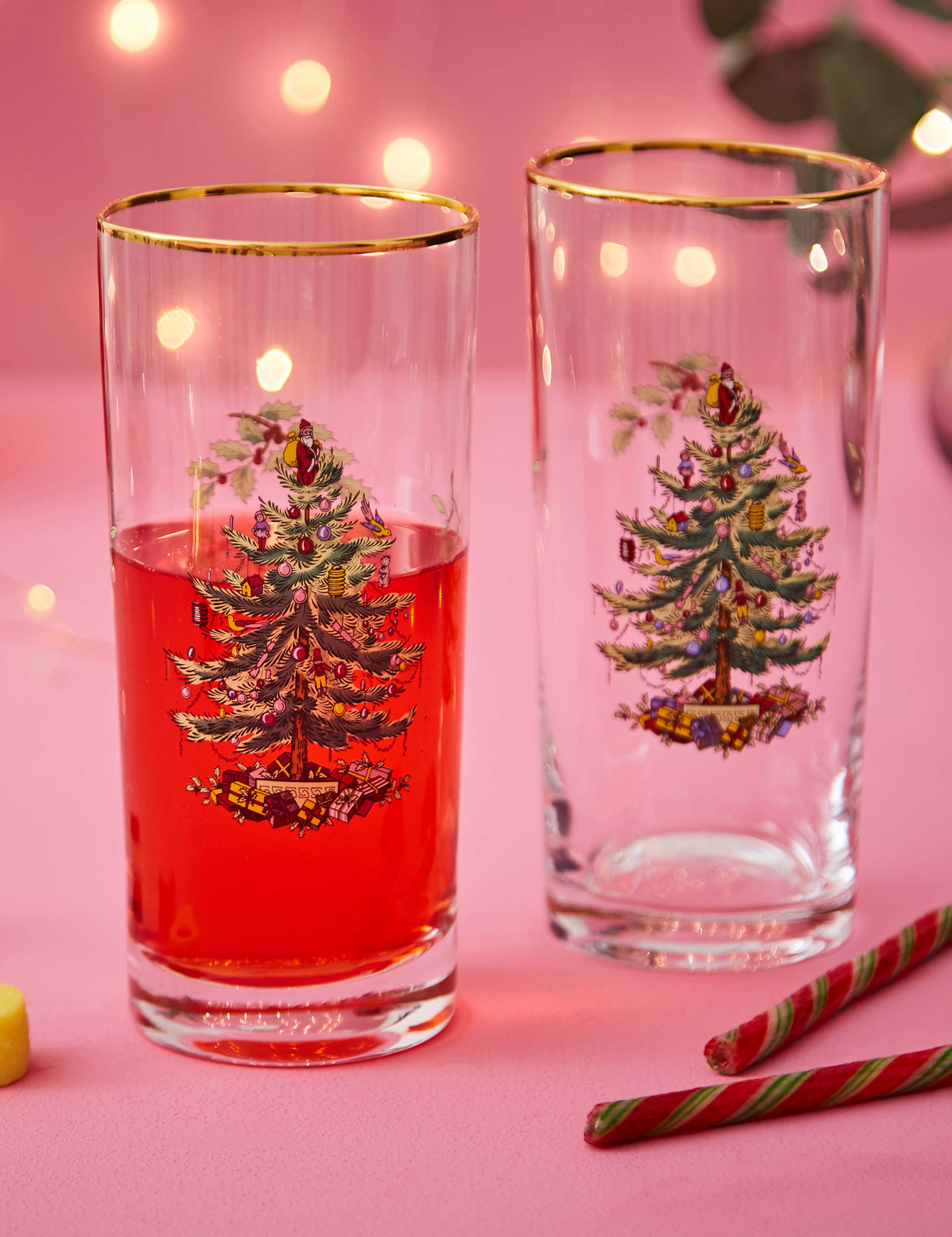 Set of 4 Christmas Tree Hi Ball Glasses 7 of 8