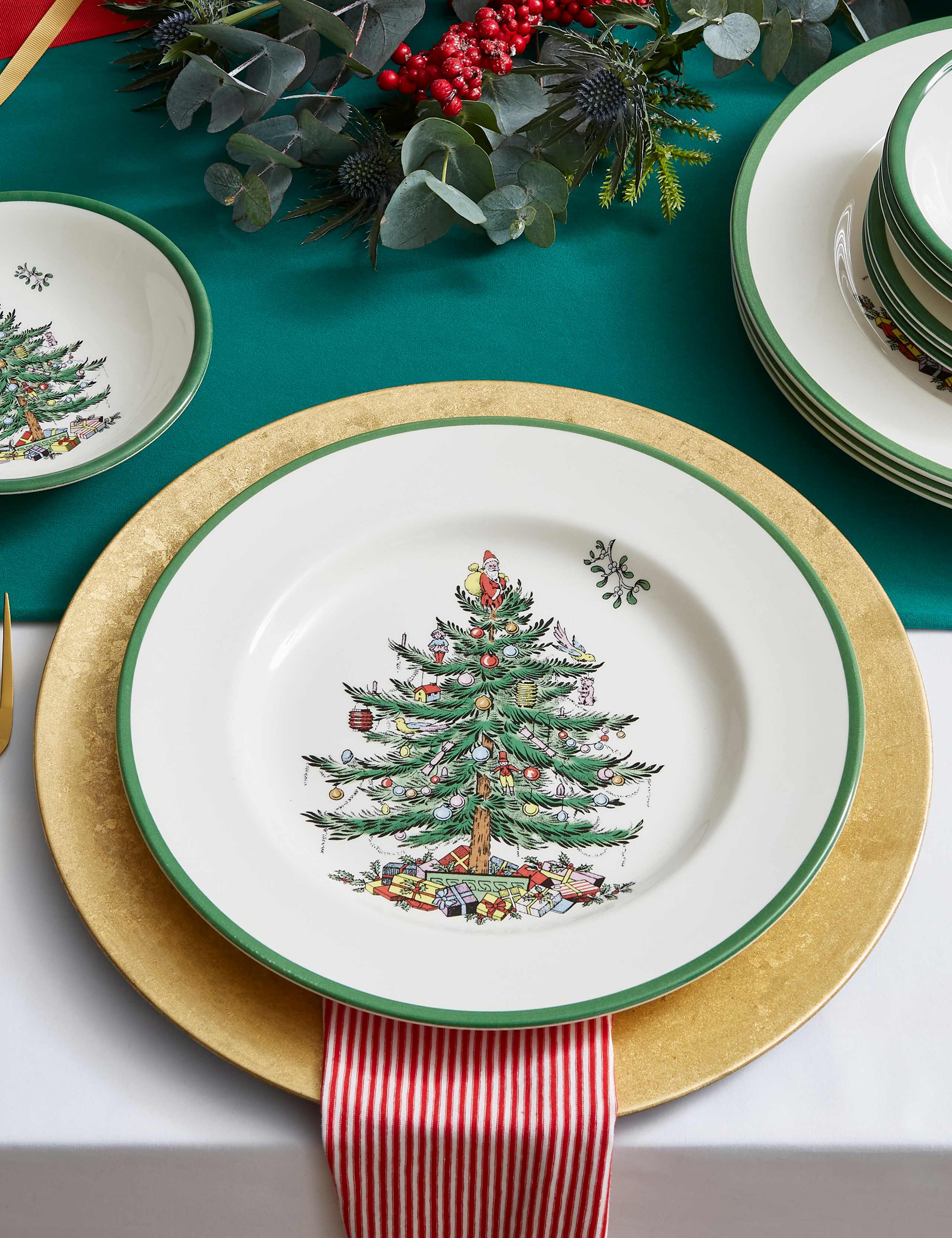 12 Piece Christmas Tree Dinner Set 4 of 4