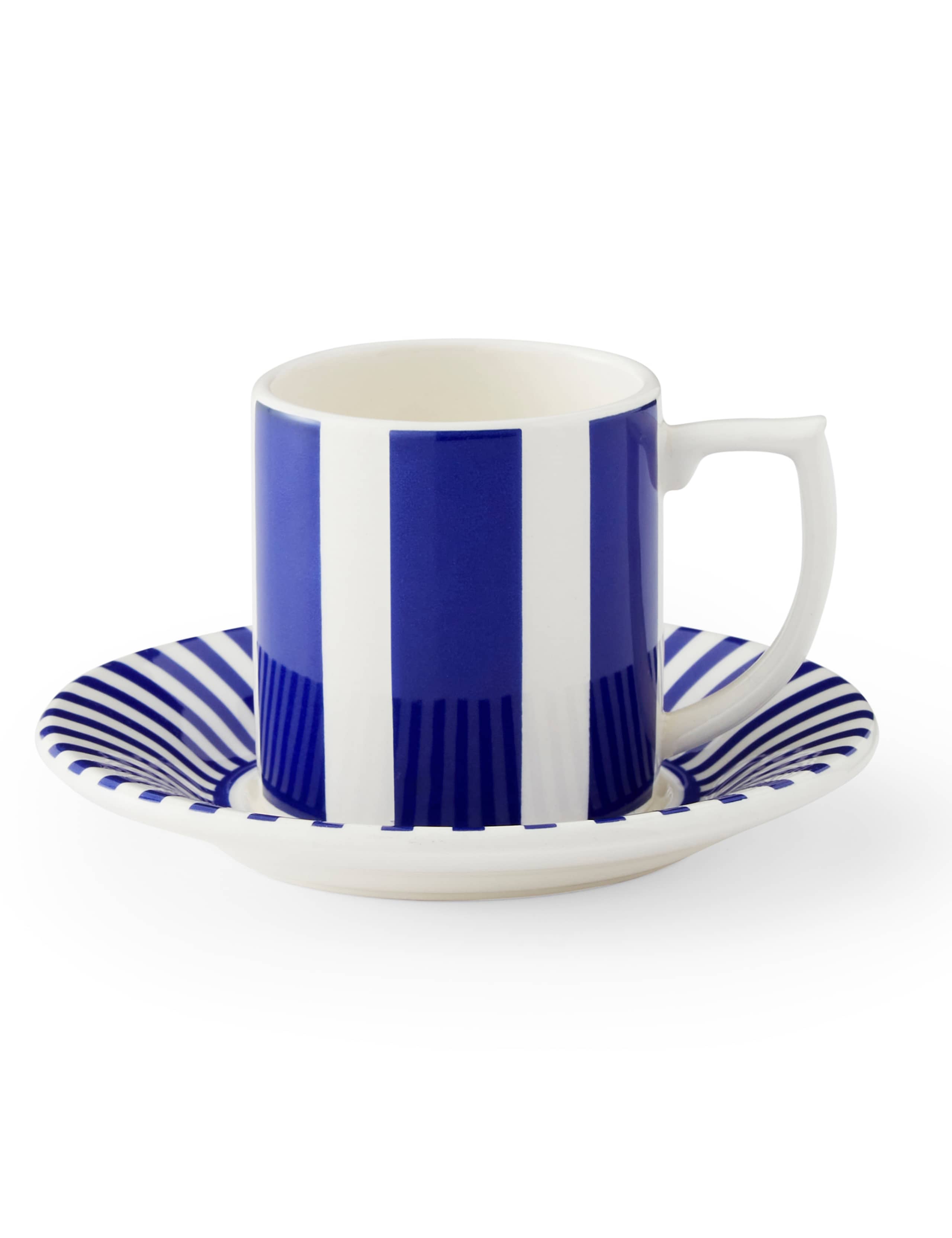Set of 4 Steccato Espresso Cups & Saucers 1 of 6
