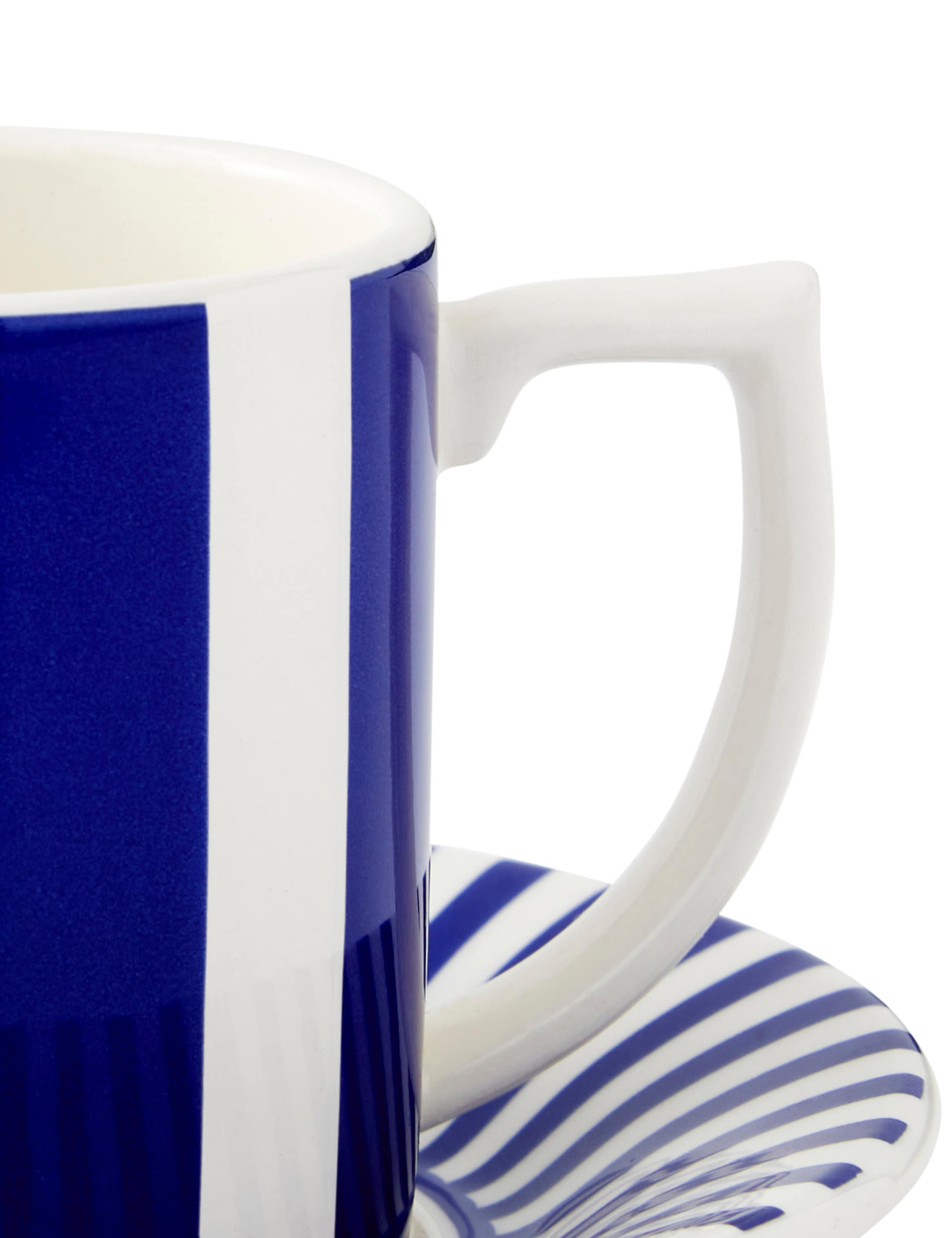 Set of 4 Steccato Espresso Cups & Saucers 6 of 6