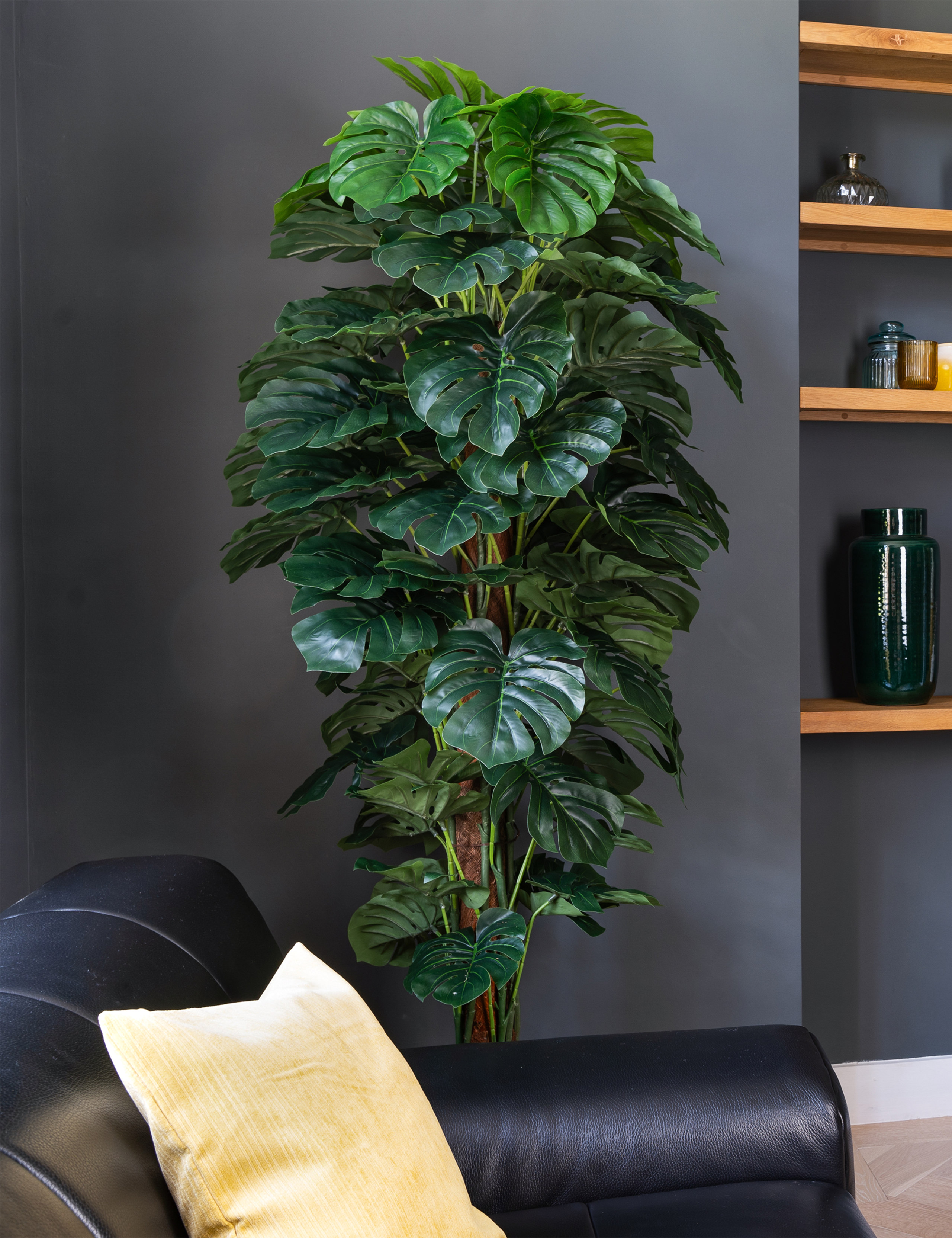 Artificial 6ft Monstera Plant on Pole 2 of 5