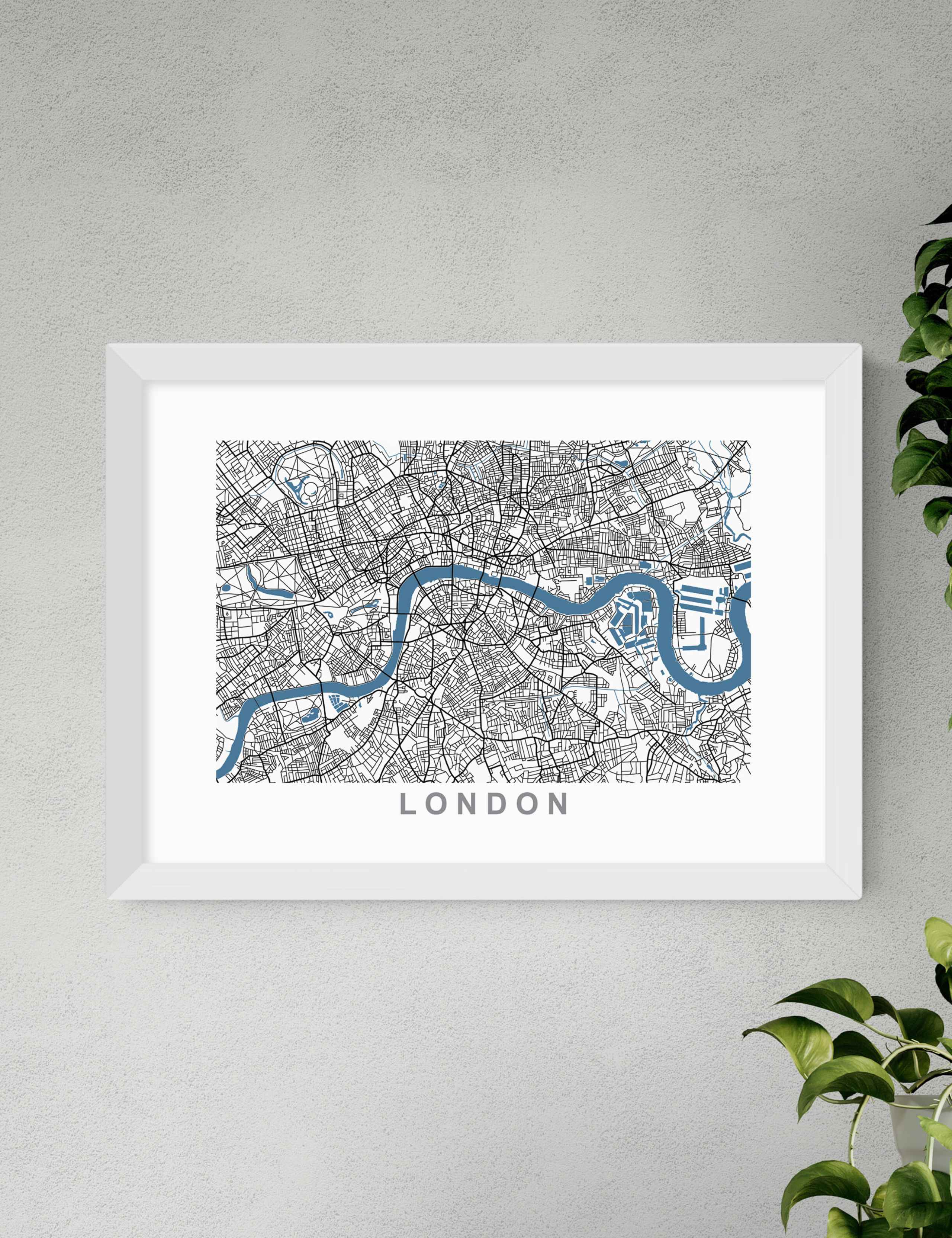 London Map Framed Art 2 of 3