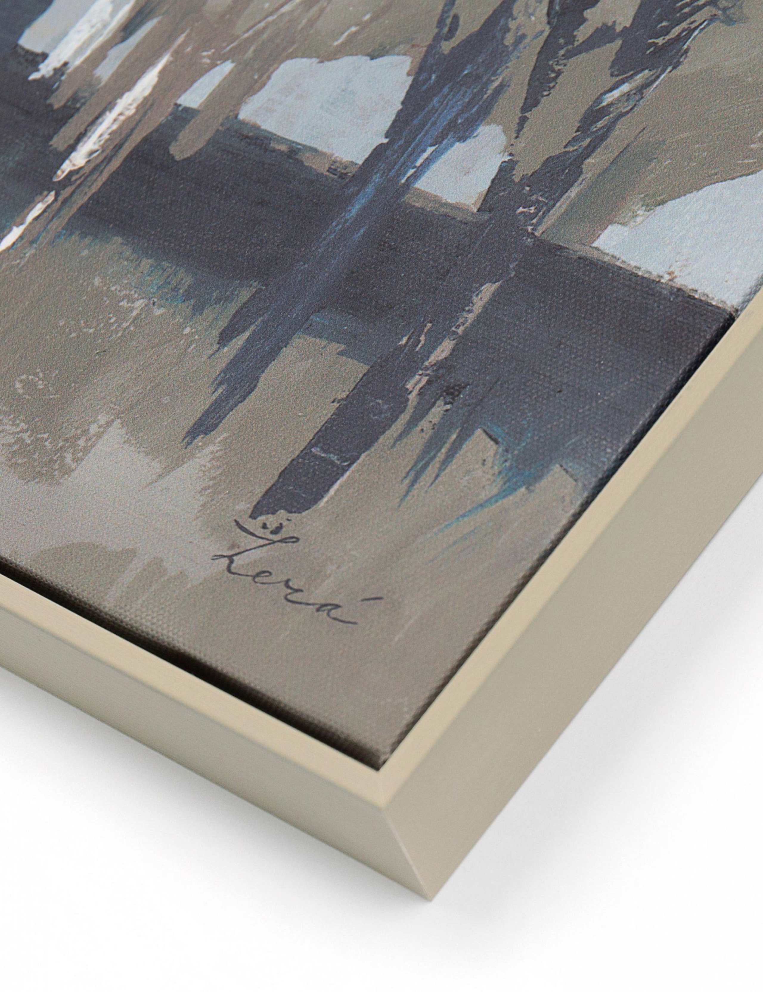 Silver Birch Blues Rectangle Framed Canvas 4 of 4