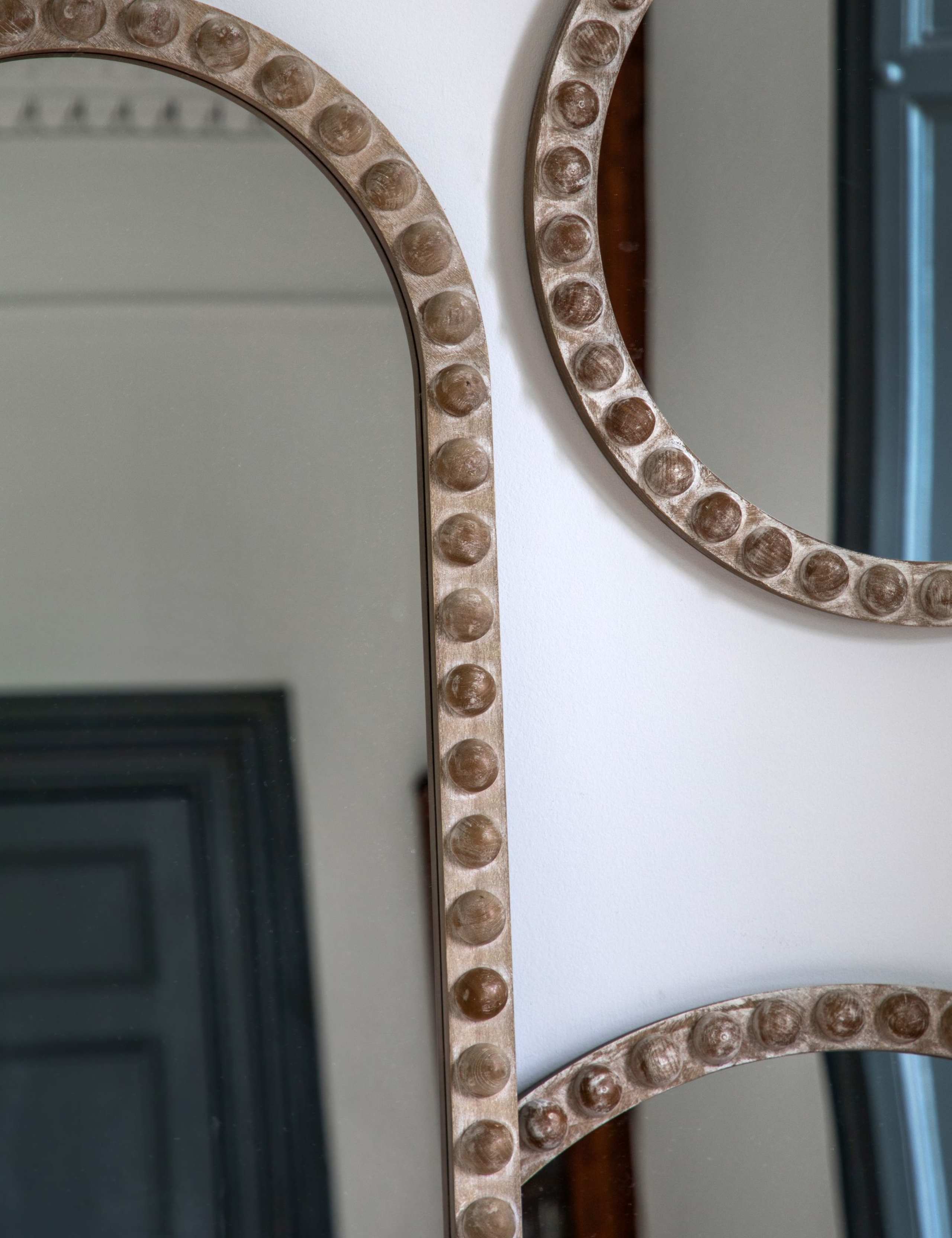 Millbrook Wooden Small Round Wall Mirror 3 of 5