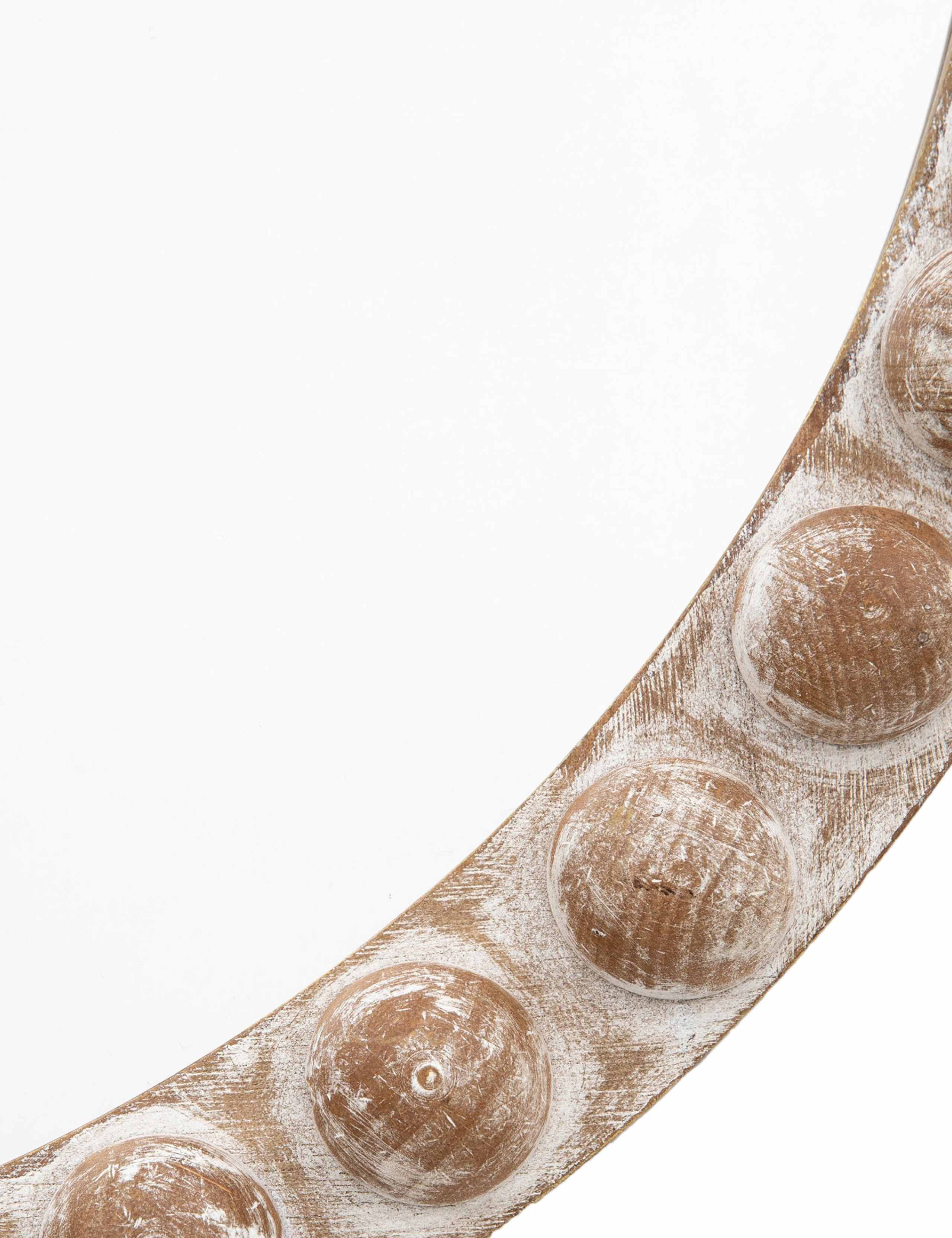 Millbrook Wooden Small Round Wall Mirror 5 of 5