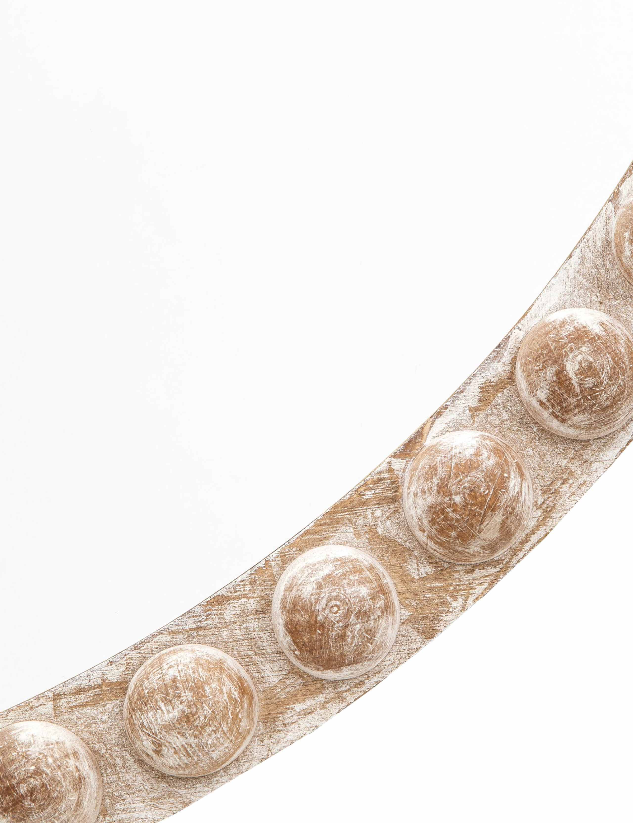 Millbrook Wooden Large Round Wall Mirror 5 of 5