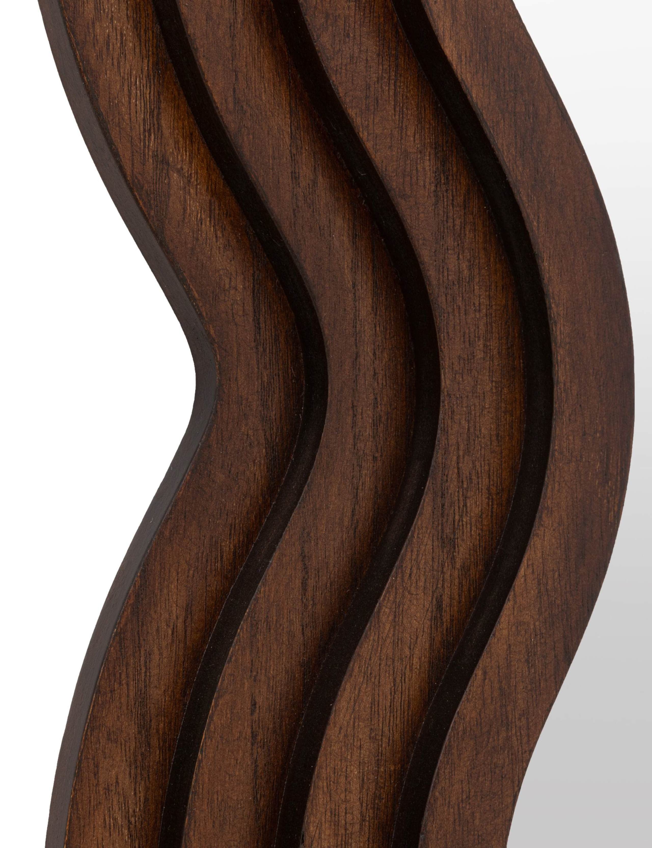 Hasker Wooden Medium Wavy Wall Mirror 8 of 8