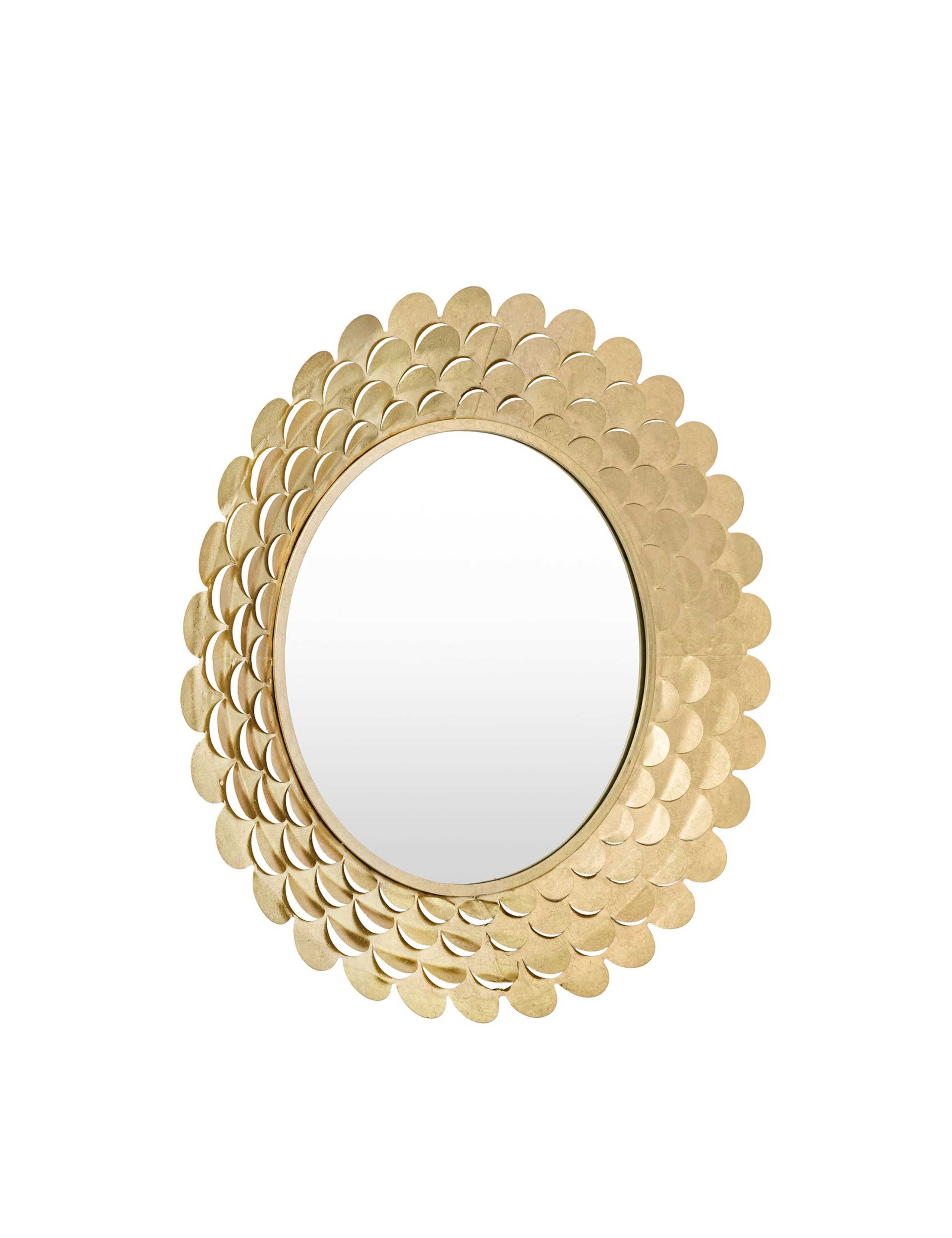 Windsor Metal Large Round Wall Mirror 3 of 8