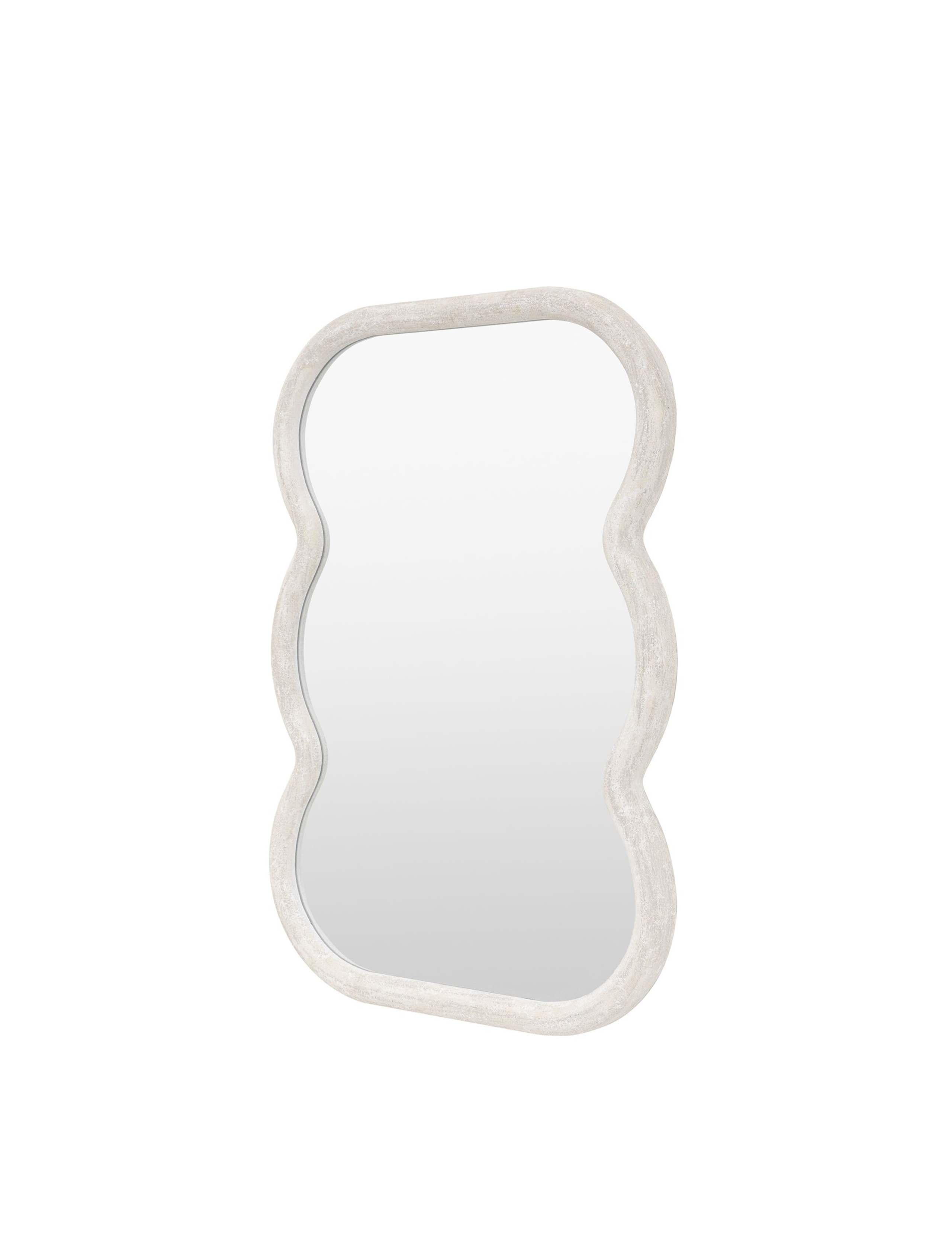 Como Wooden Curved Rectangle Wall Mirror 4 of 8