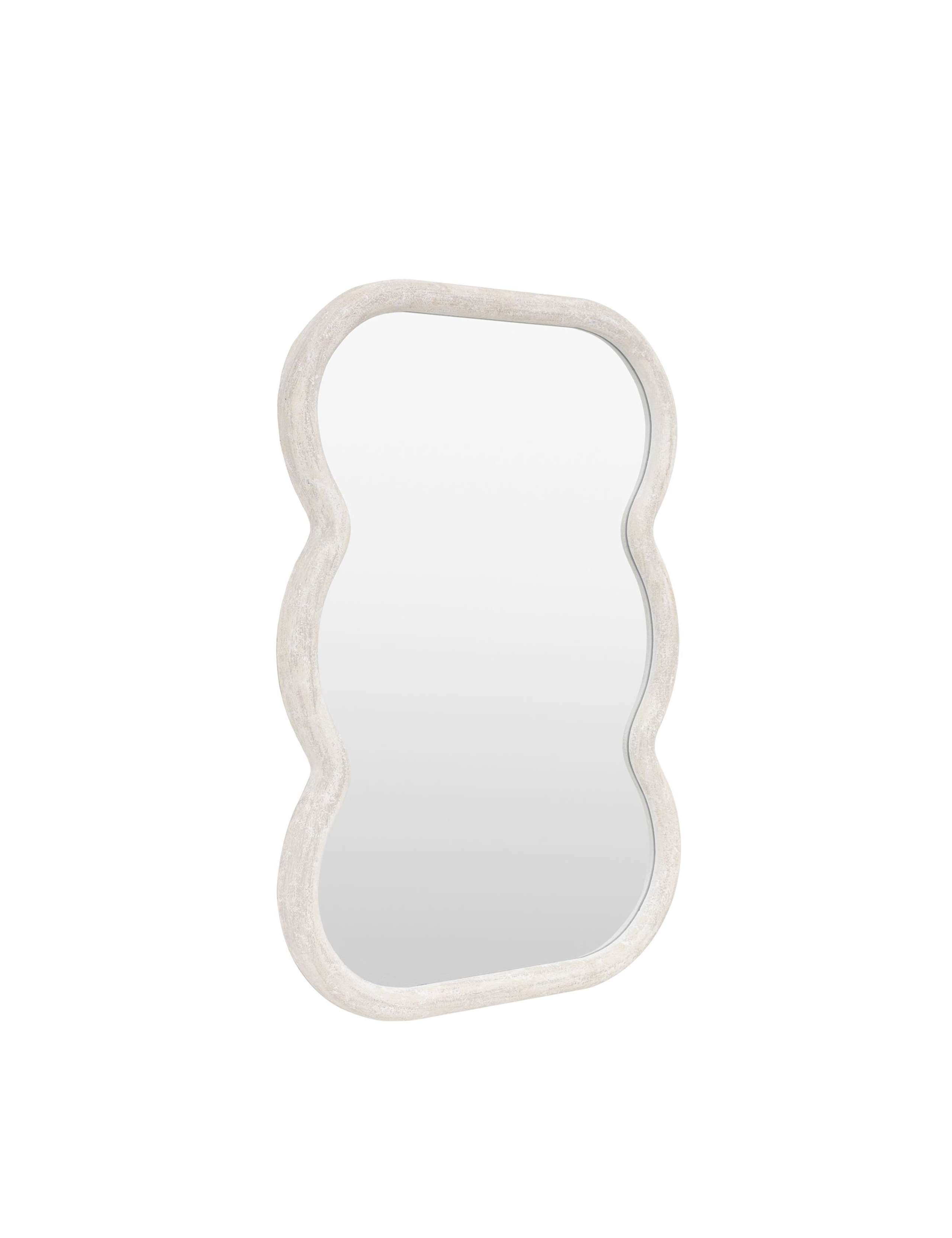Como Wooden Curved Rectangle Wall Mirror 5 of 8
