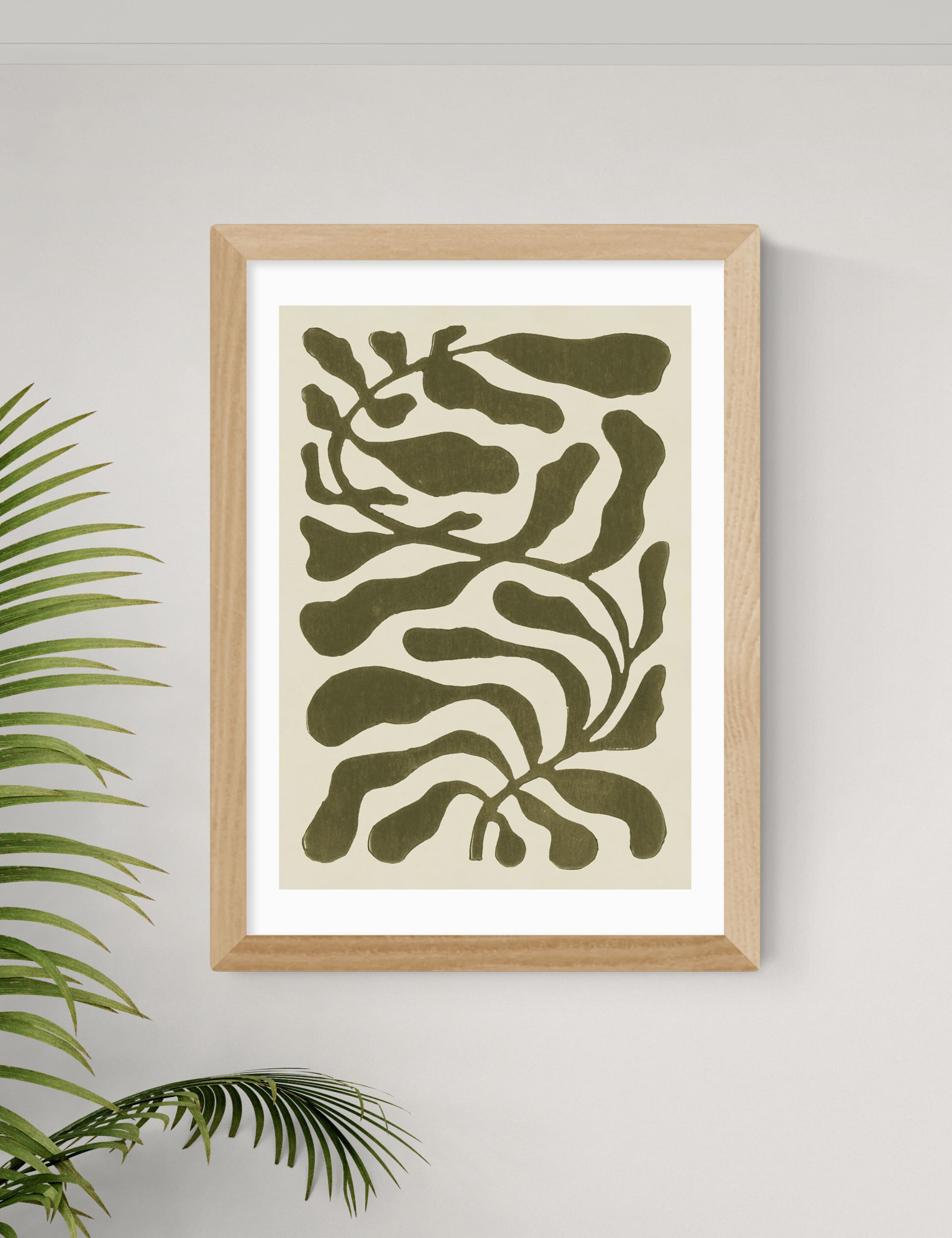 One Hundred Leaved Plant Green Framed Art 2 of 2