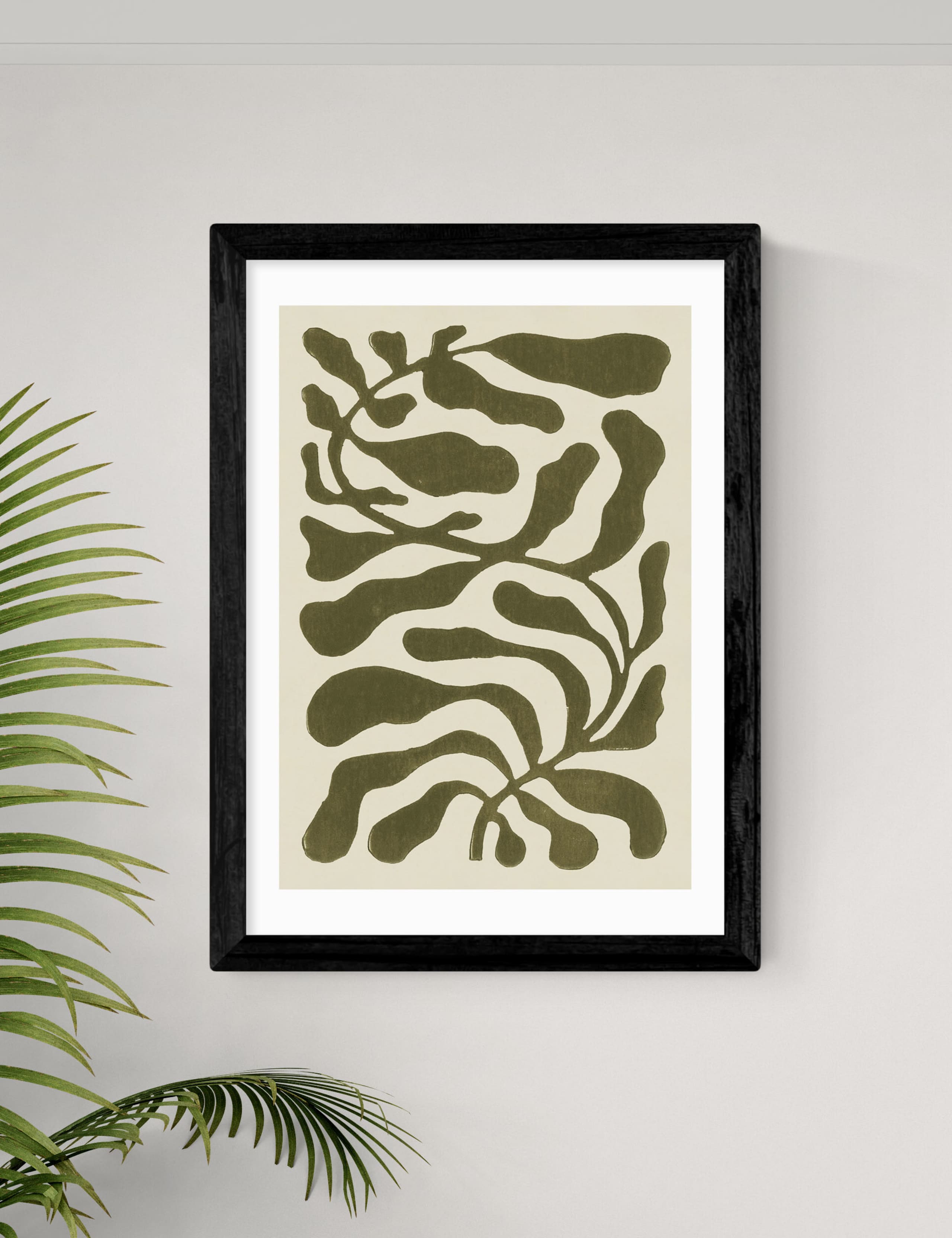 One Hundred Leaved Plant Green Framed Art 2 of 3