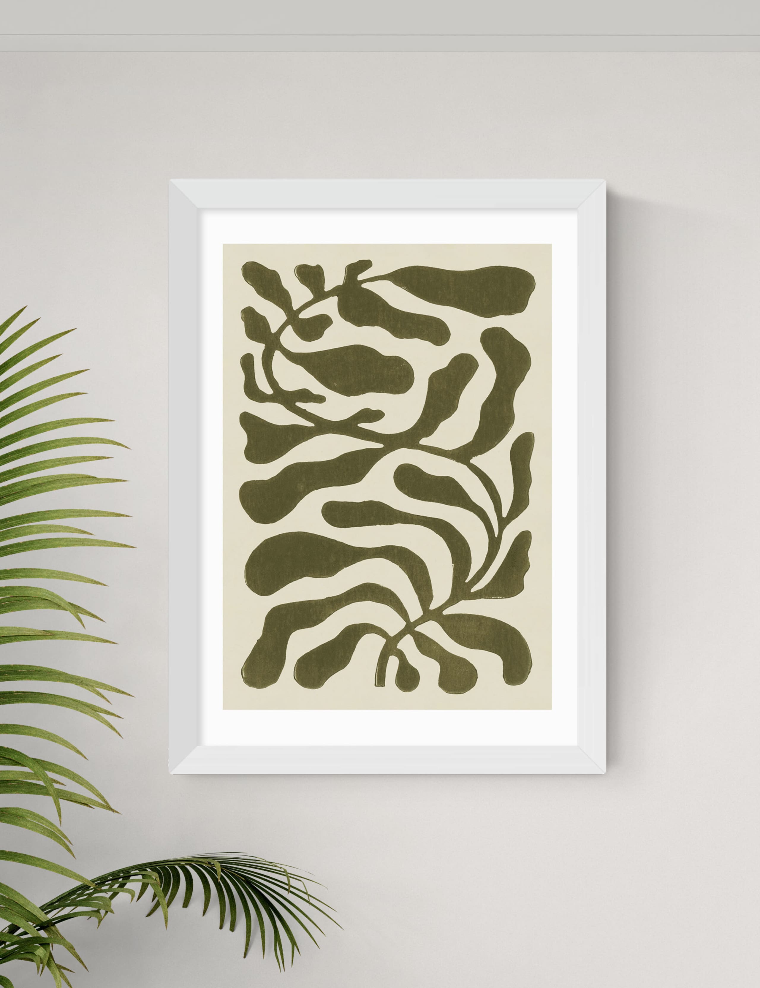 One Hundred Leaved Plant Green Framed Art 2 of 3