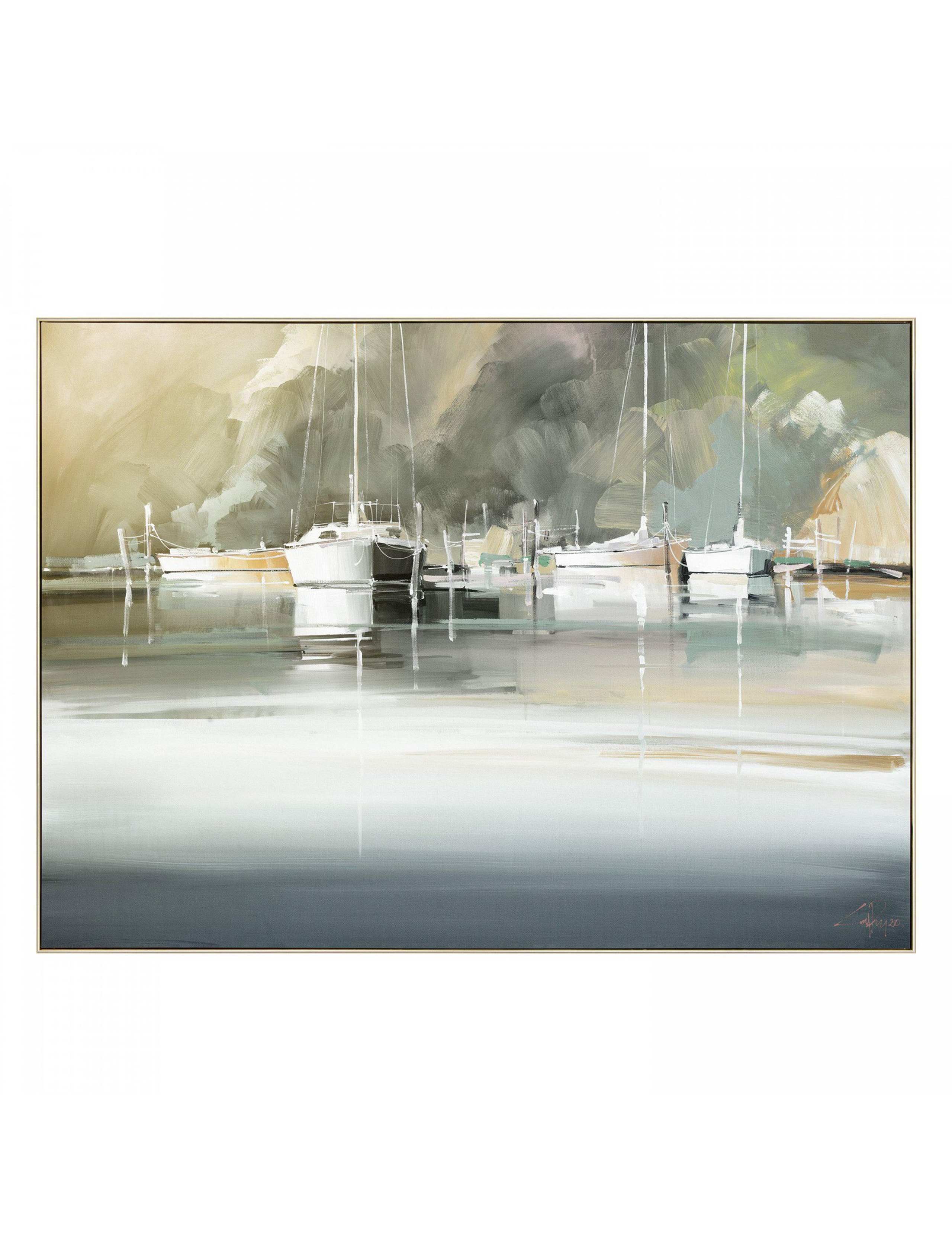 Marina Morning Rectangle Framed Art 2 of 4