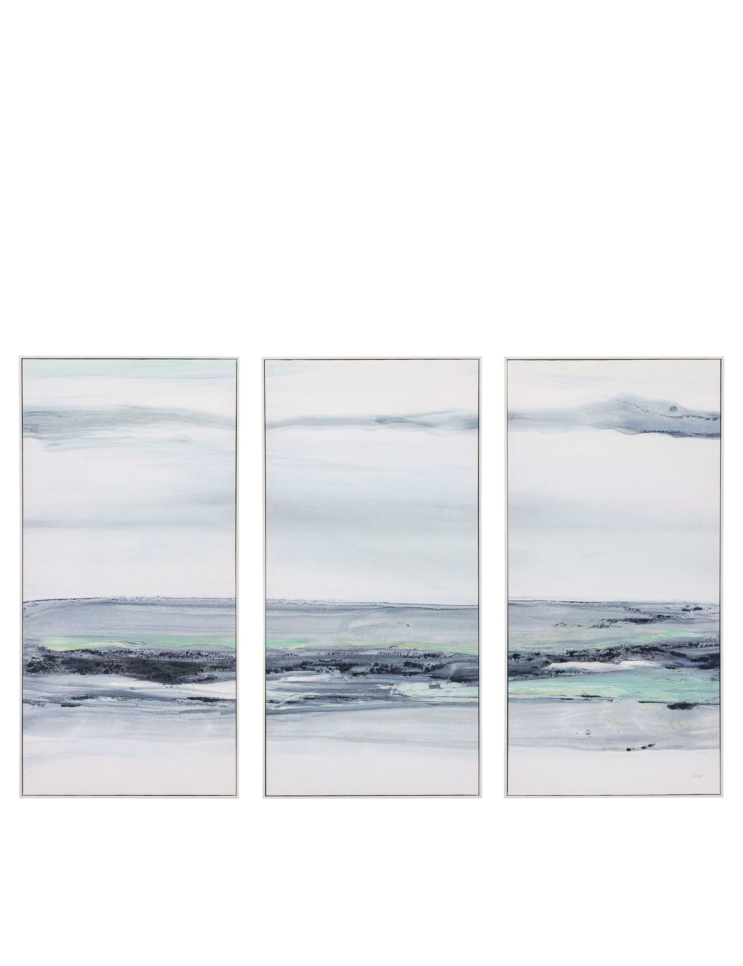 Set of 3 Clouded View Framed Canvas 2 of 8