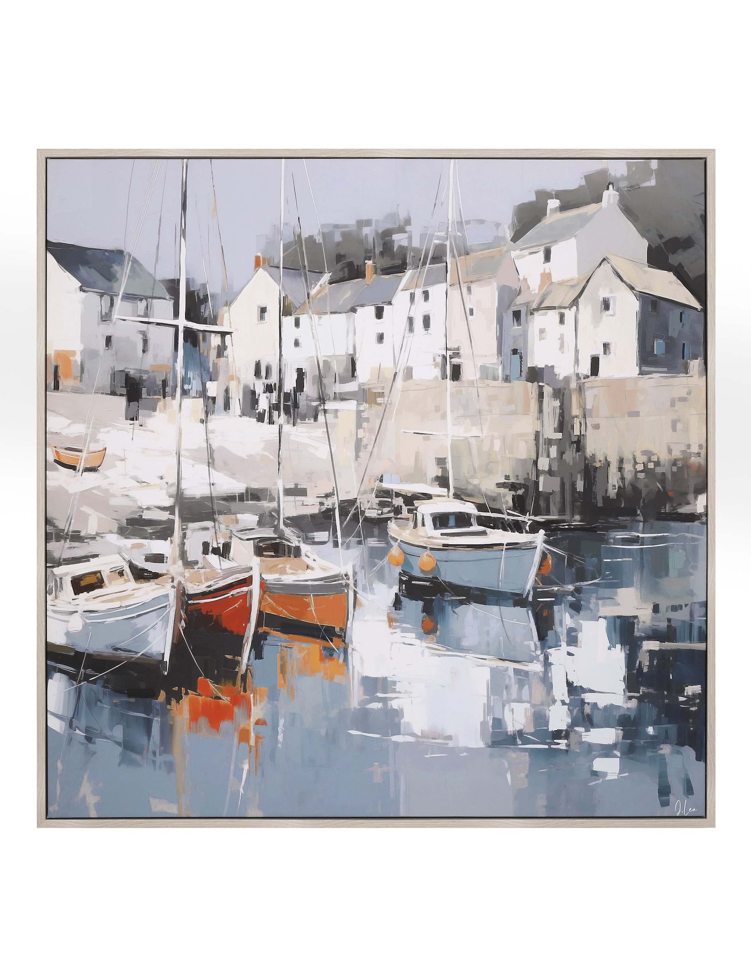 Harbour Haven Square Framed Canvas 2 of 6