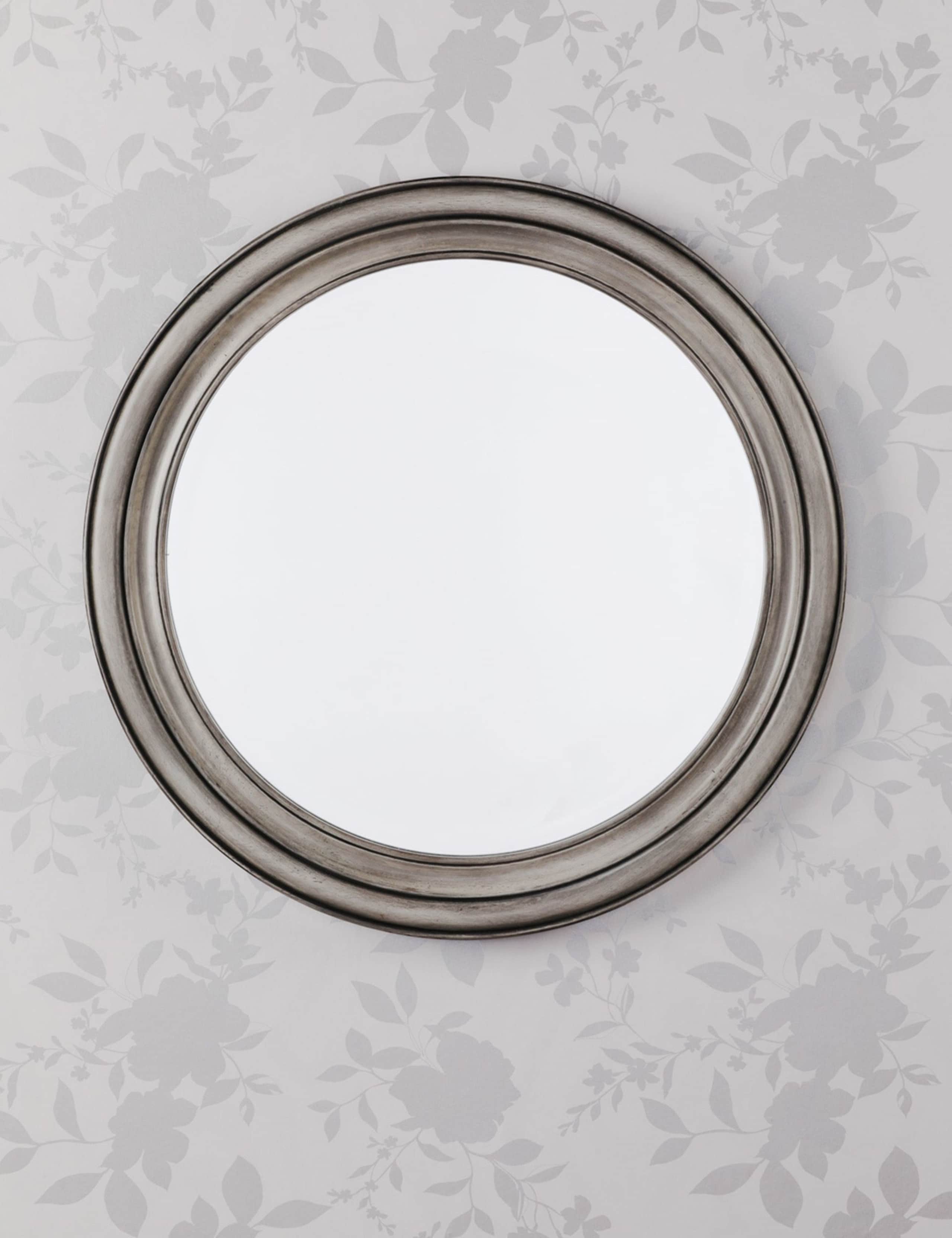 Tate Wooden Round Wall Mirror 1 of 5