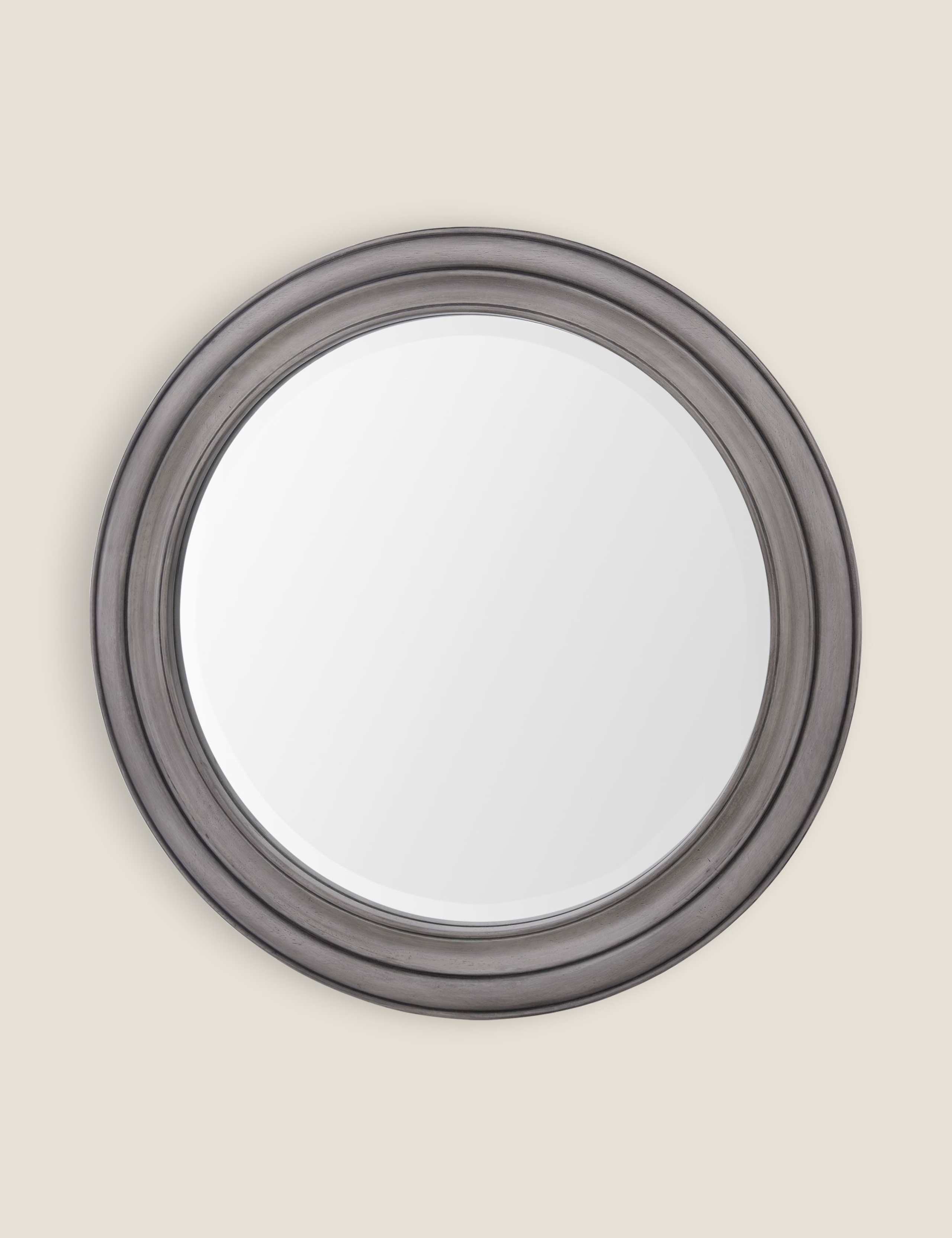 Tate Wooden Round Wall Mirror 2 of 5