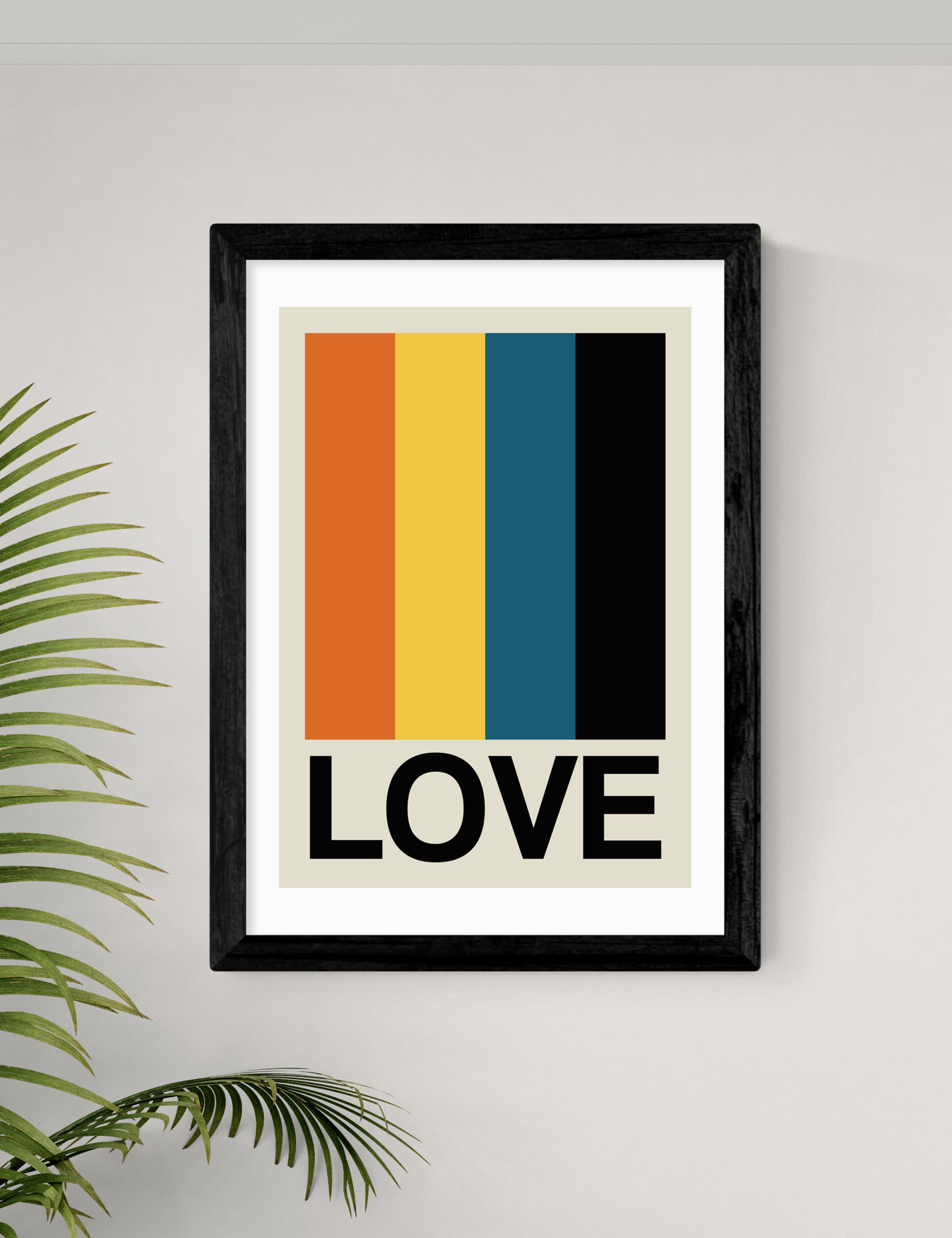 Retro Stripe Framed Art 2 of 3
