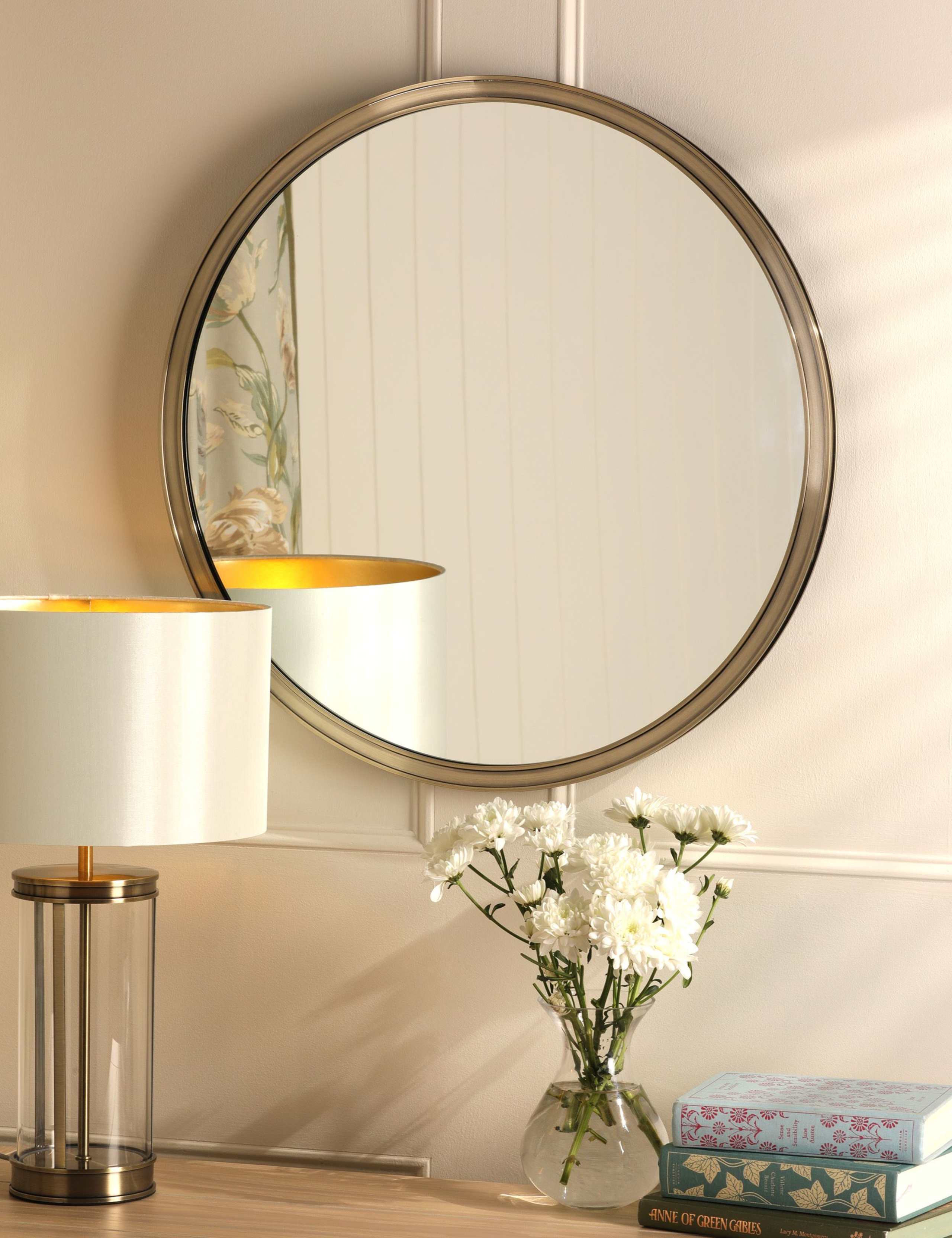 Harrington Medium Round Wall Mirror 1 of 5