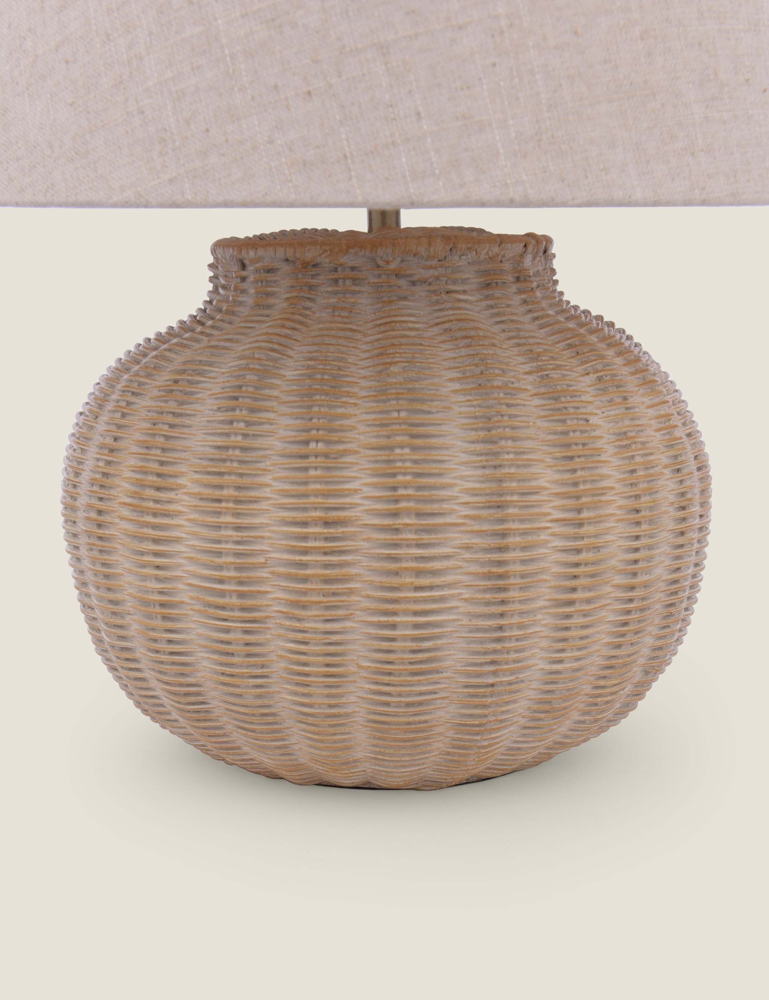 Fernhill Rattan Large Table Lamp 6 of 6