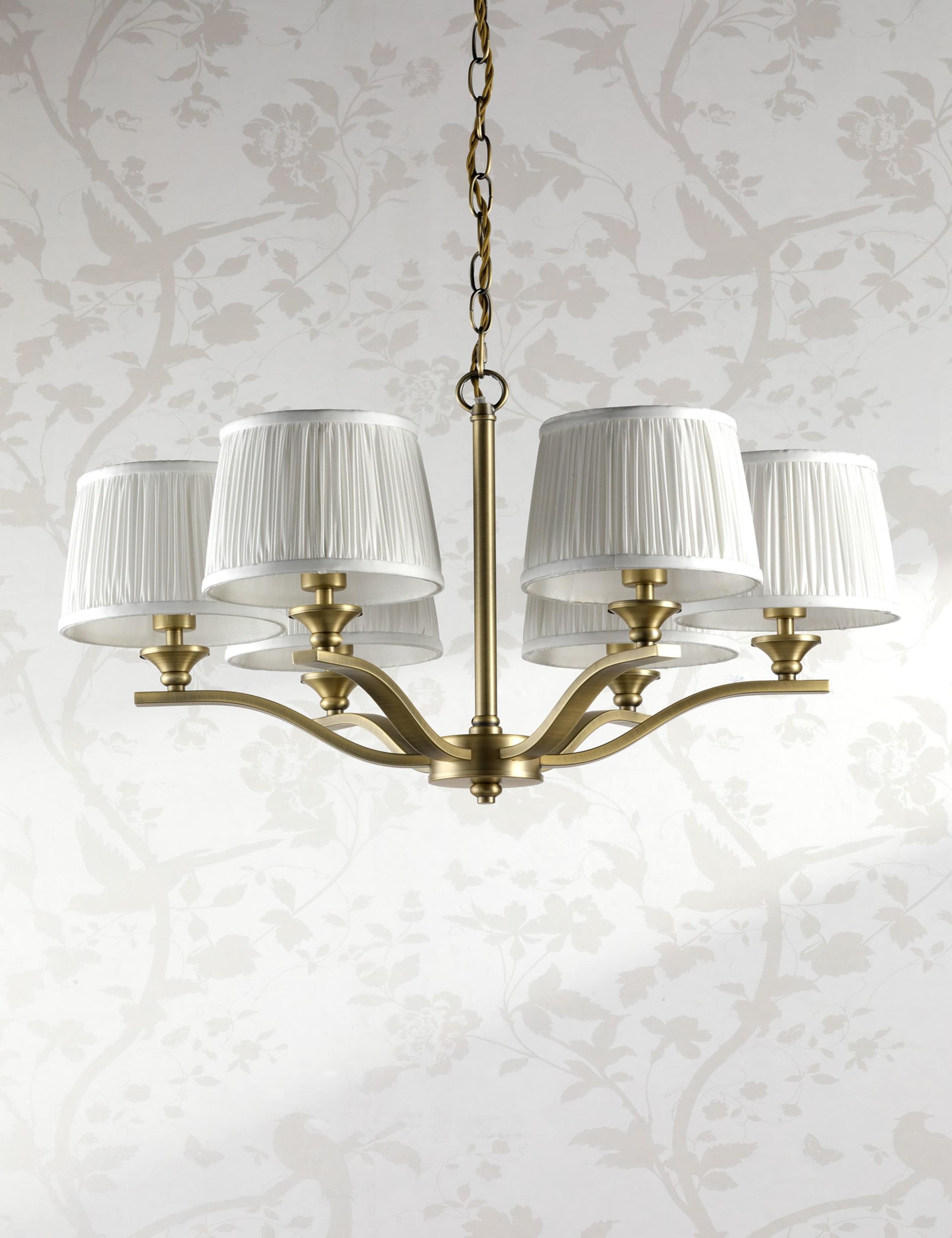 Hemsley 6 Light Pleated Silk Chandelier 3 of 6
