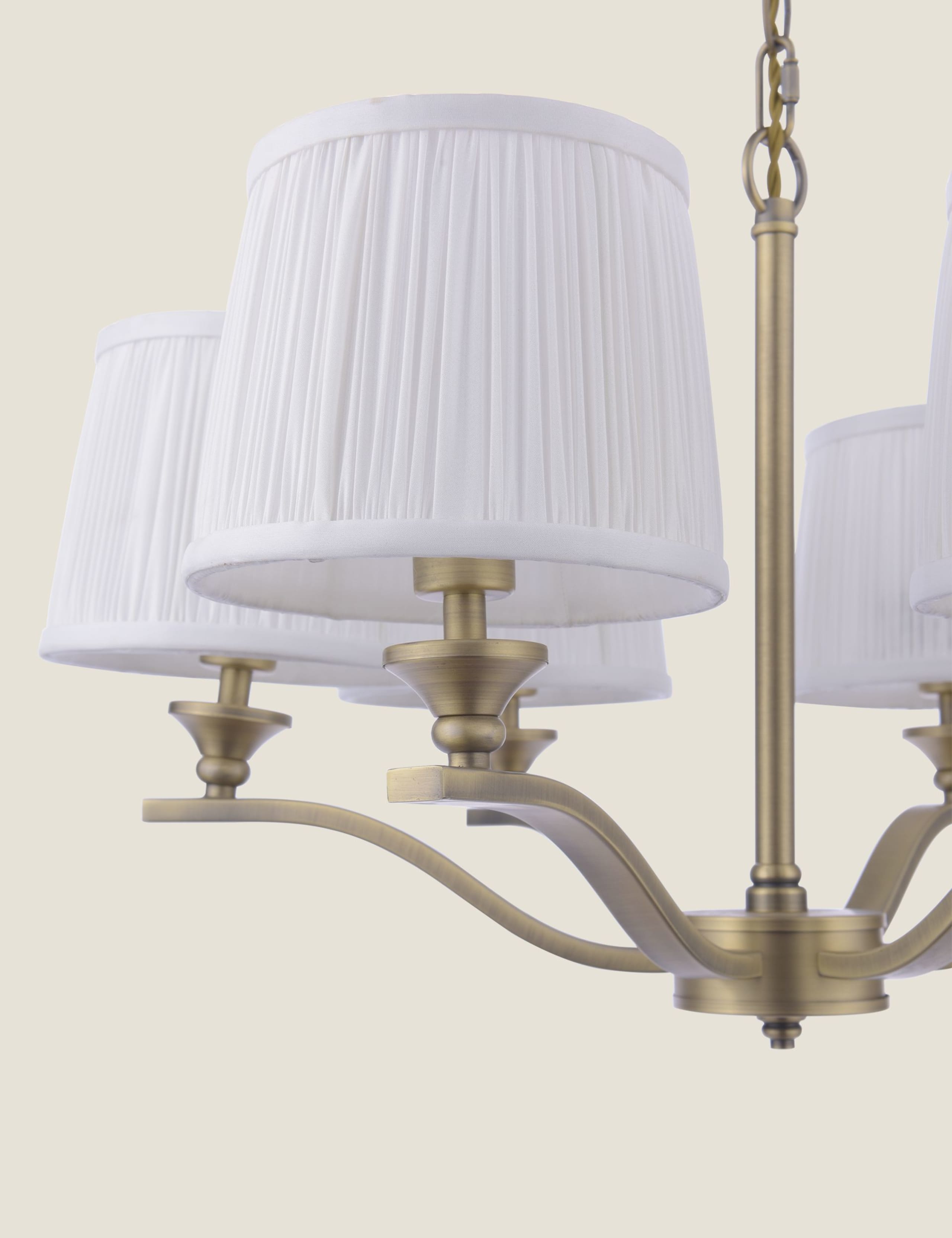 Hemsley 6 Light Pleated Silk Chandelier 5 of 6