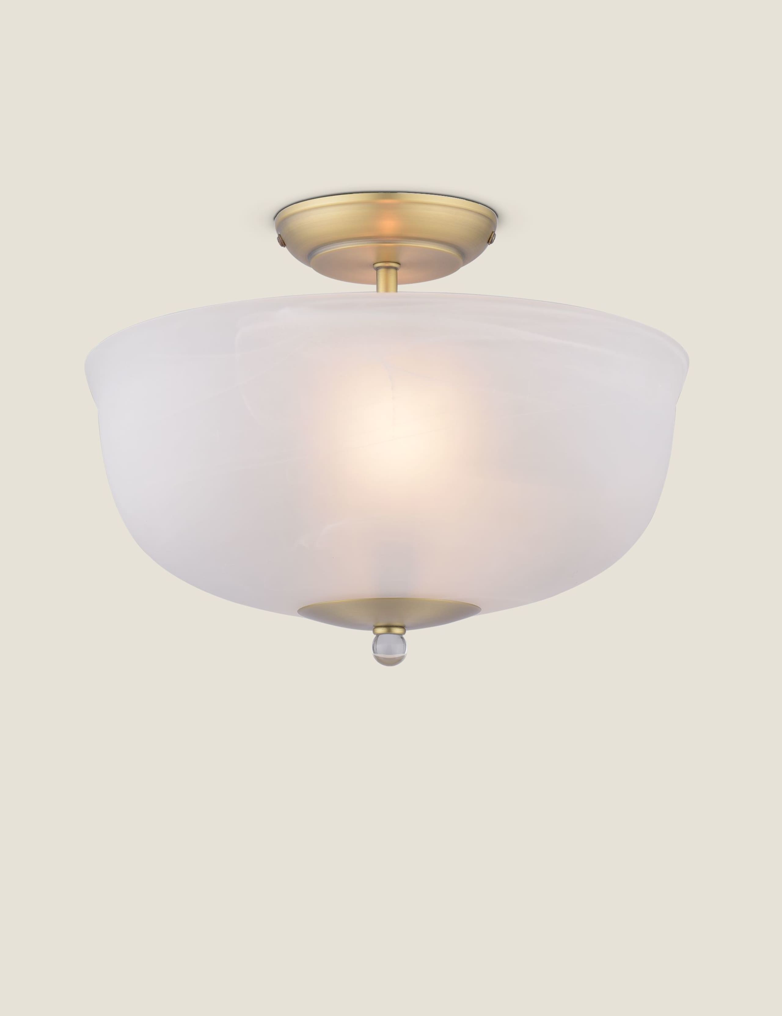 Cossington Glass Semi Flush Ceiling Light 2 of 6