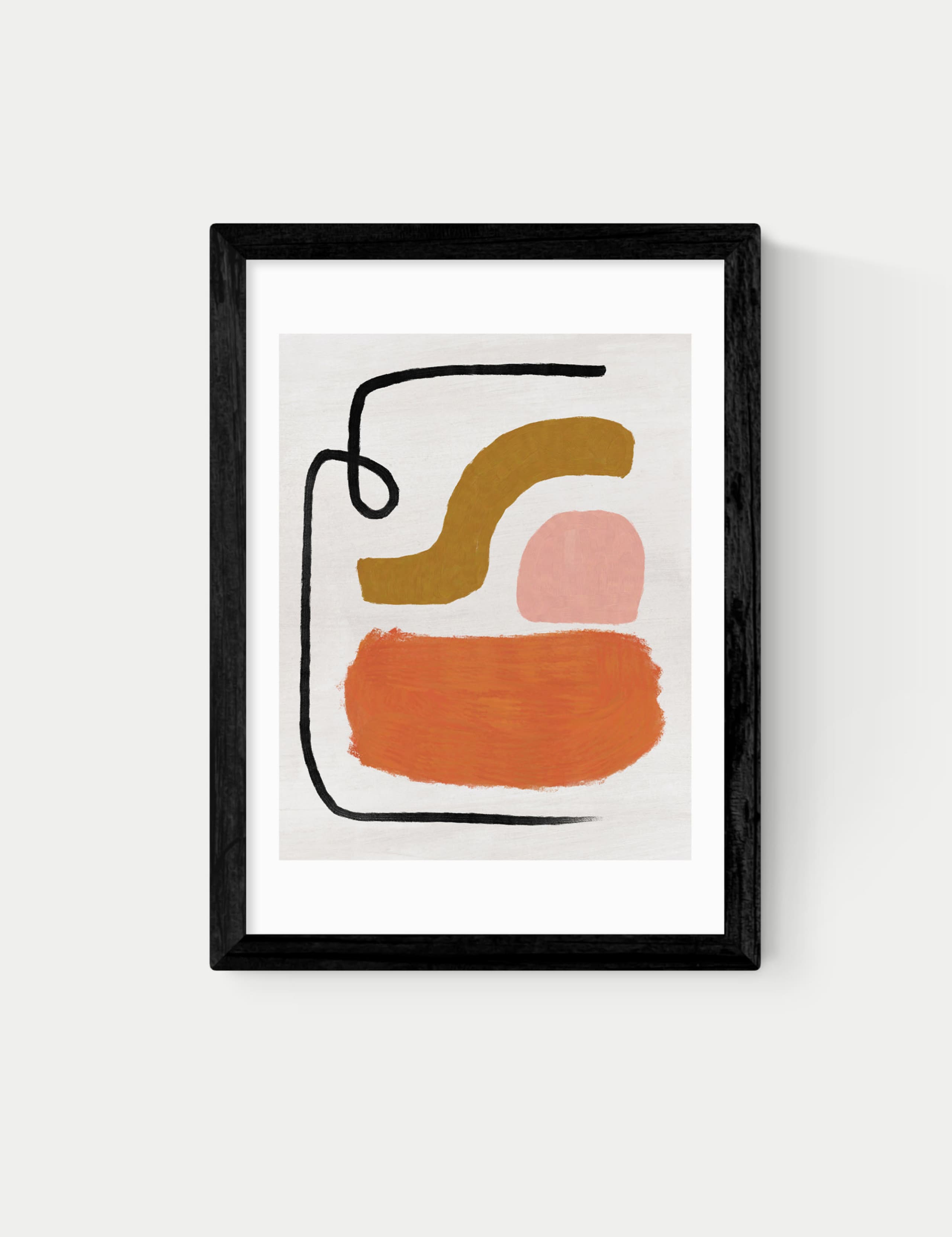 Simple Abstract Framed Art 1 of 3