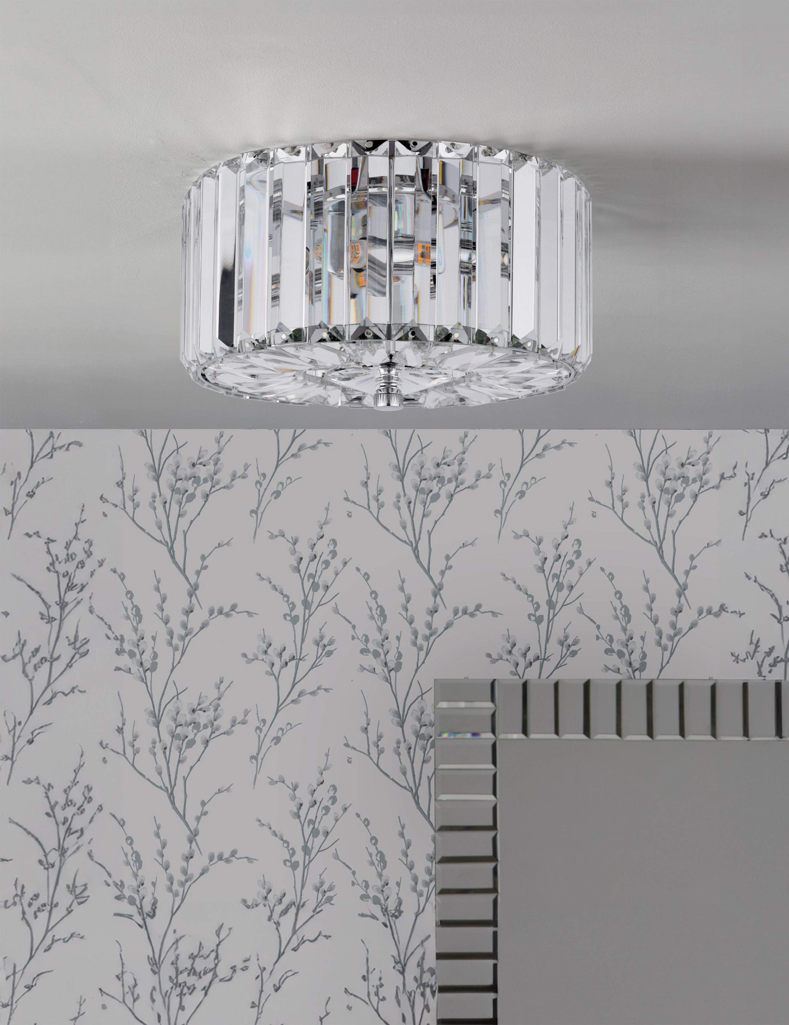 Fernhurst Crystal Flush Ceiling Light 4 of 5