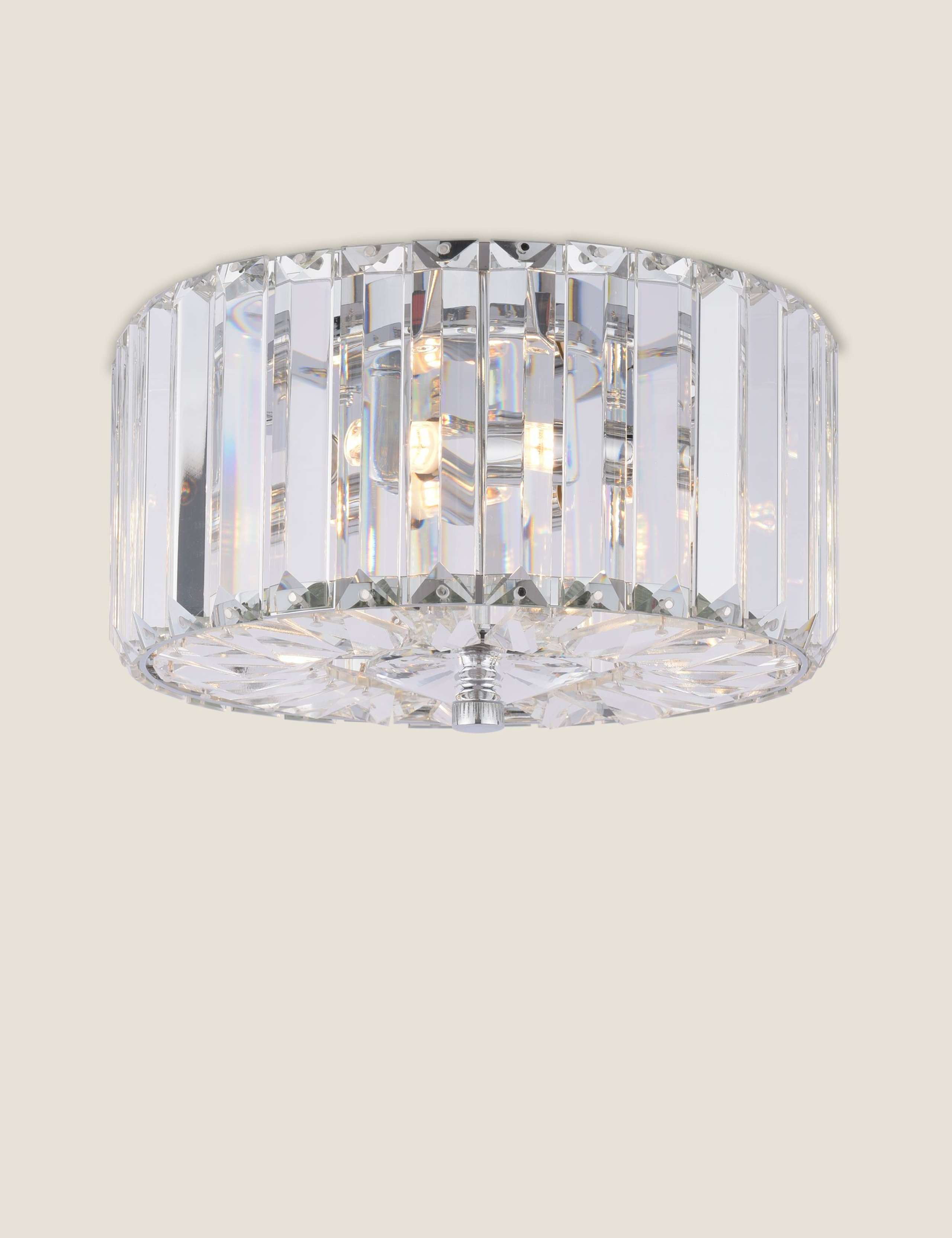 Fernhurst Crystal Flush Ceiling Light 2 of 5