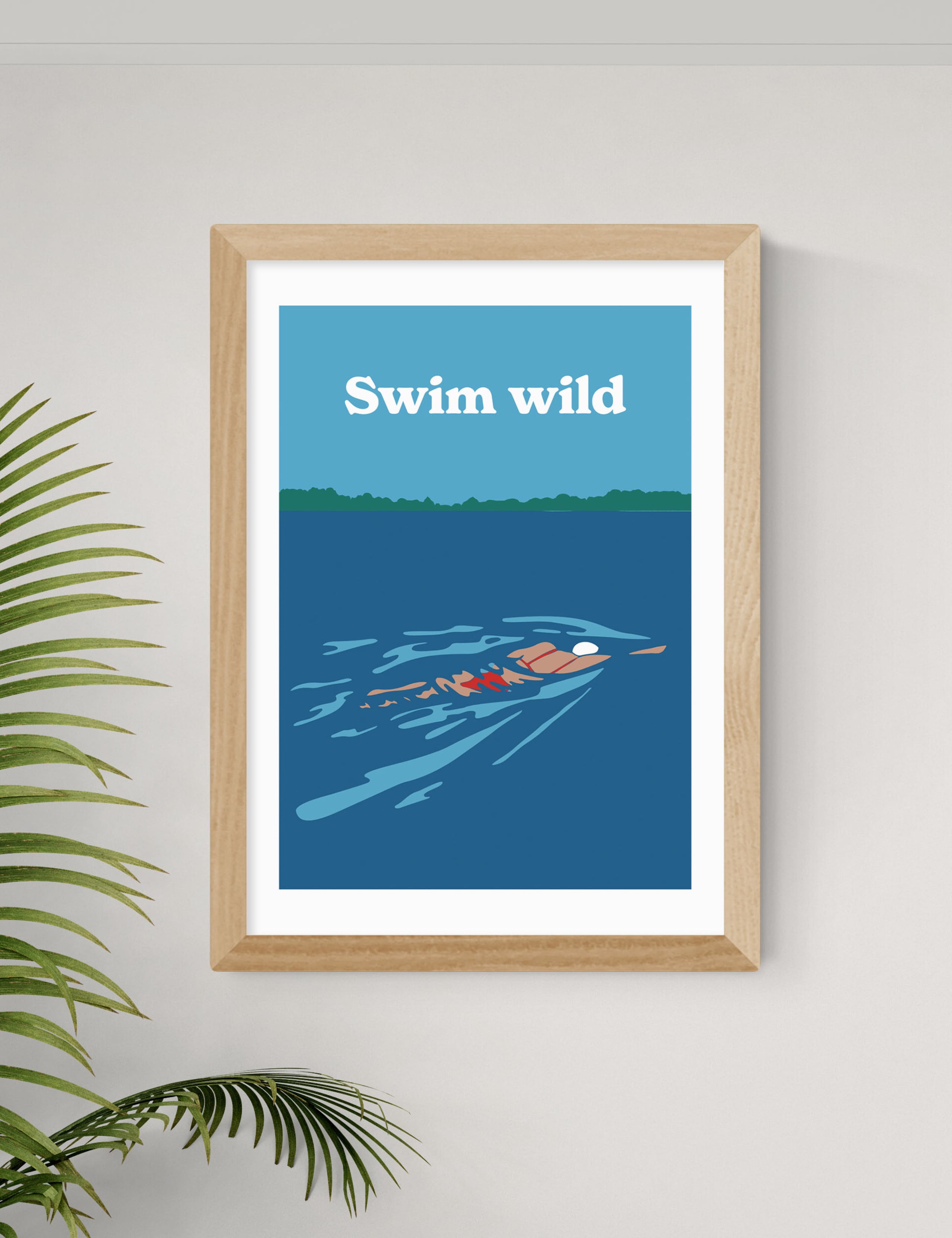 Swim Wild Framed Art 2 of 3
