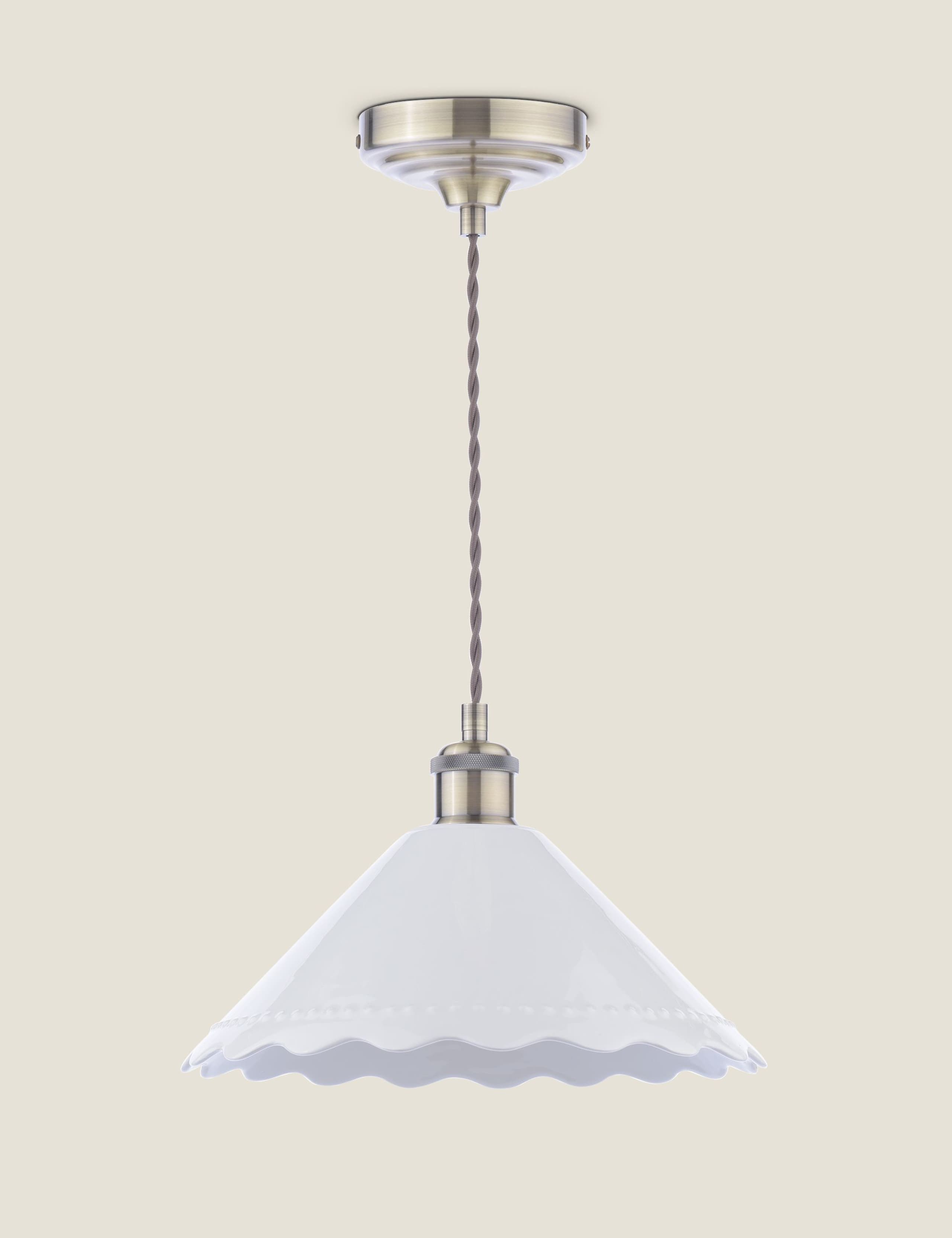Daws Ceramic Scallop Pendant Light 4 of 6