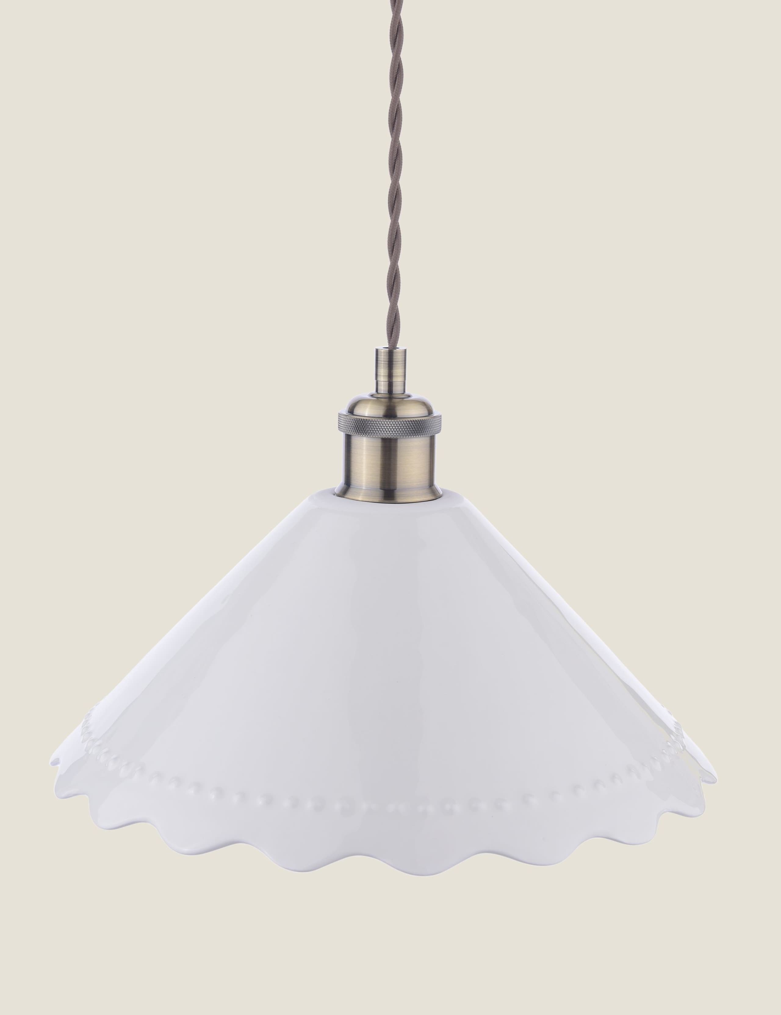 Daws Ceramic Scallop Pendant Light 5 of 6